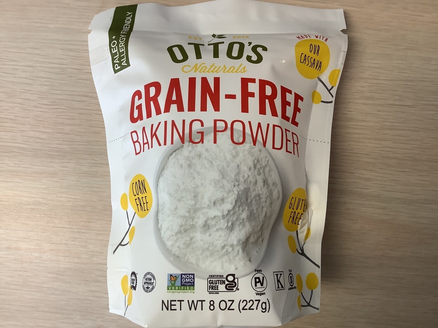 OTTOS NATURALS GRAIN FREE BAKING POWDER 8 OZ