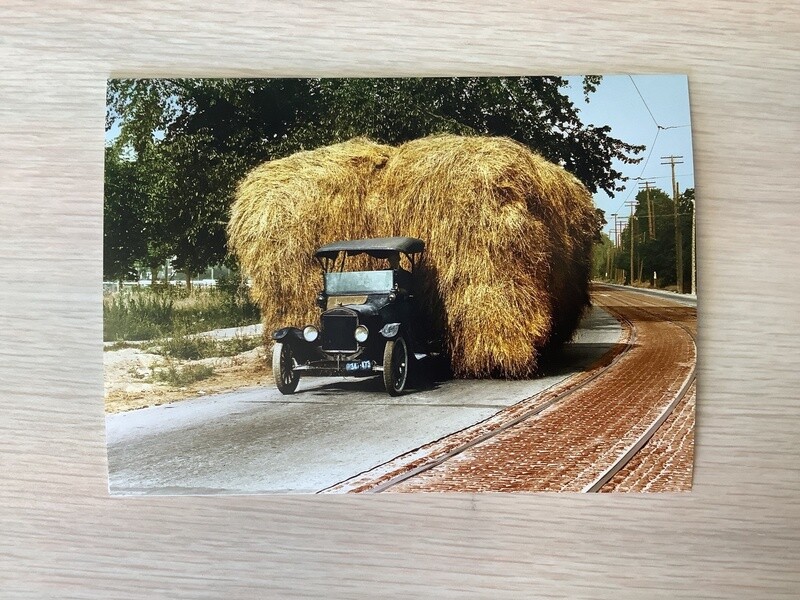 AVANTI AMERICA TRUCK WITH HAY BALE FRIENDSHIP CARD
