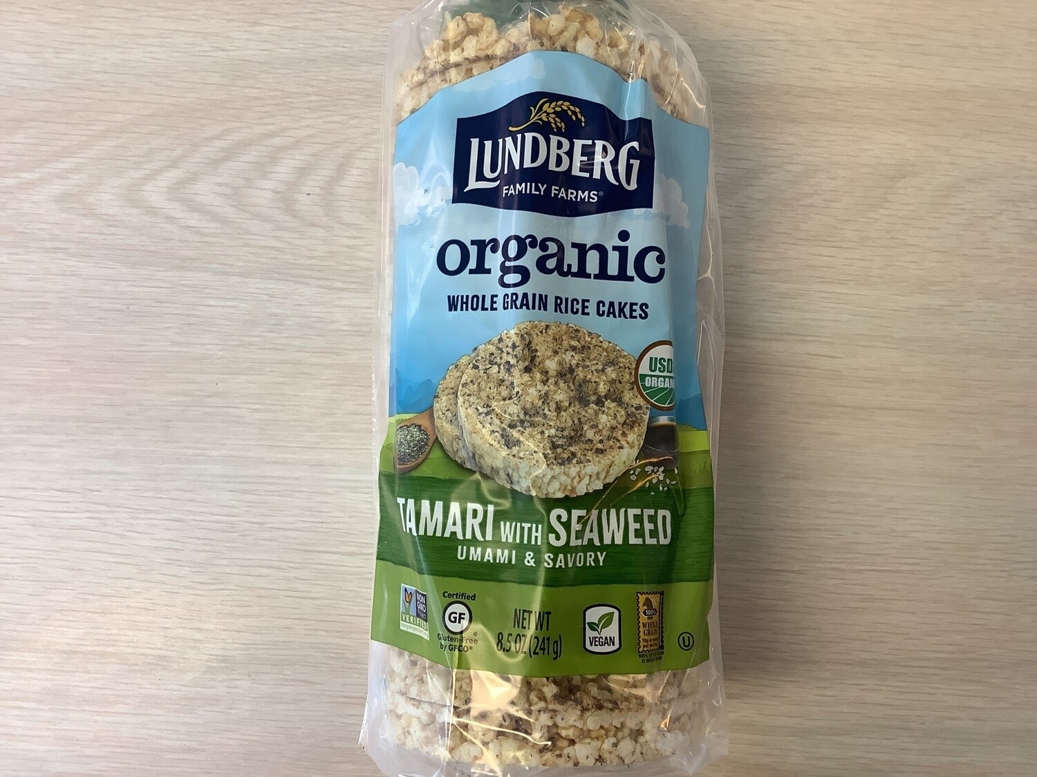 LUNDBERG RICE CAKES TAMARI SEAWEED ORGANIC 8.5 OZ