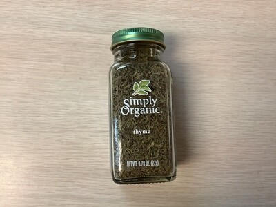 SIMPLY ORGANIC Thyme Leaf Seasoning Organic .78 oz