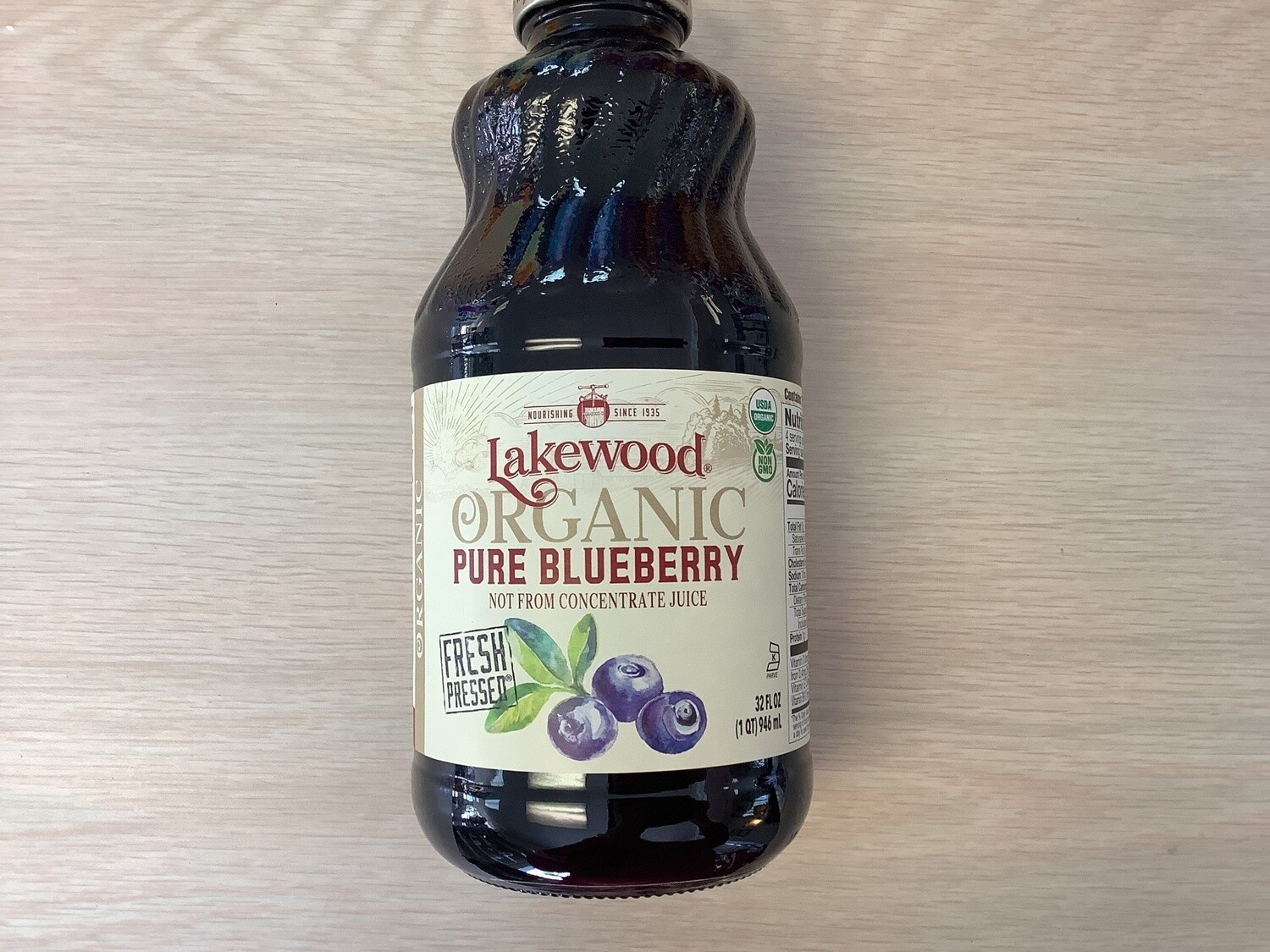LAKEWOOD JUICE BLUEBERRY PURE ORGANIC 32 FO