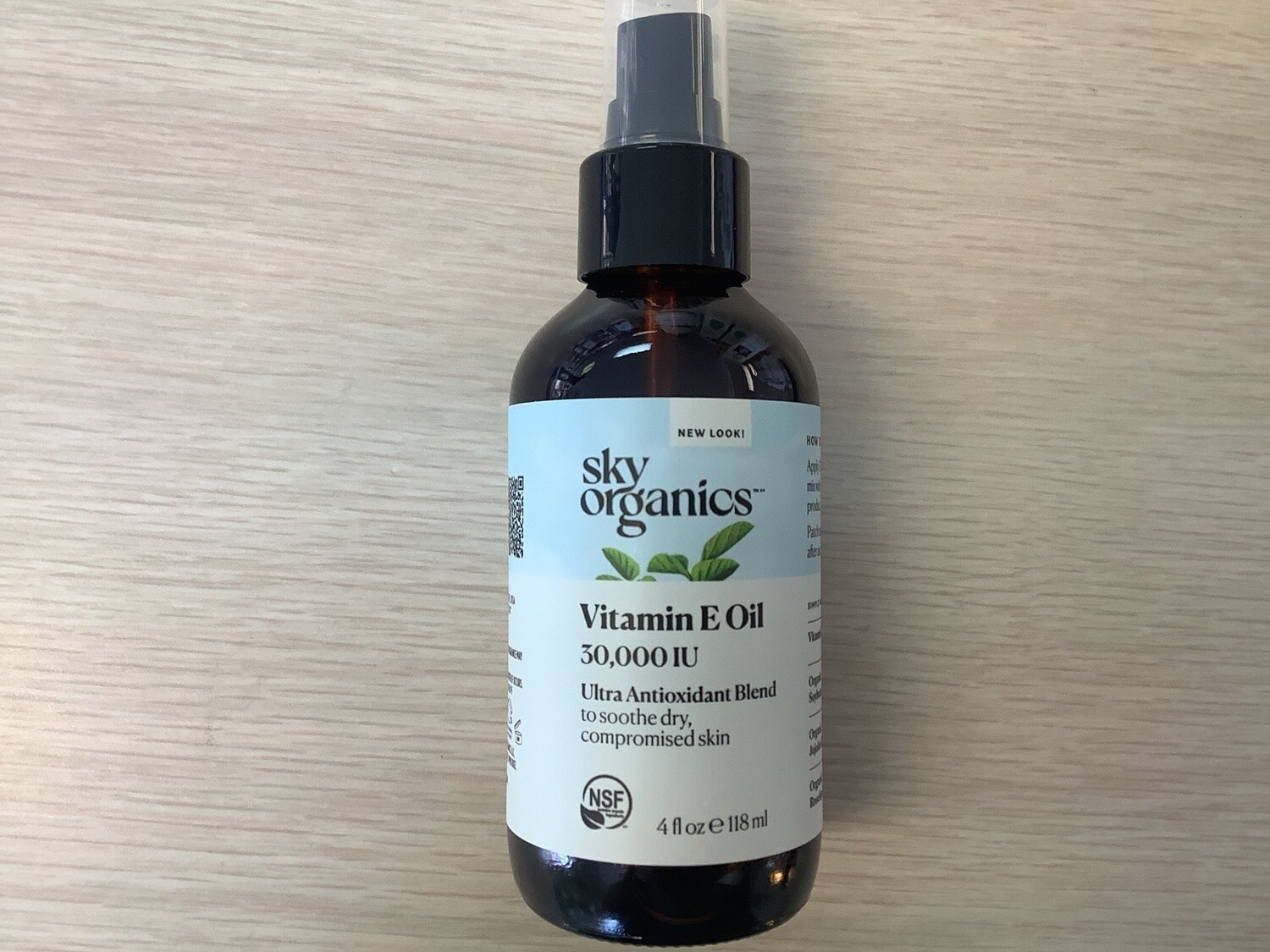 SKY ORGANICS VITAMIN E OIL ROSEHIPS AND JOJOBA 36000 iu 4 oz