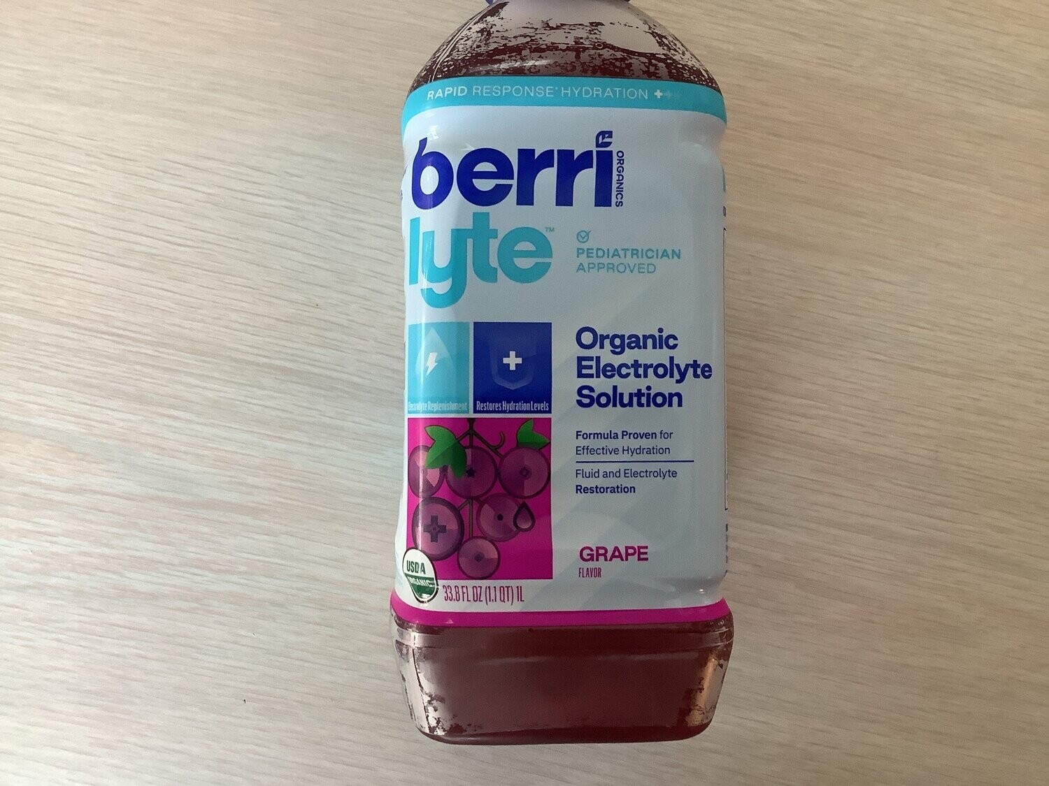 BERRI LYTE Electrolyte Grape DRINK ORGANIC 1 LT