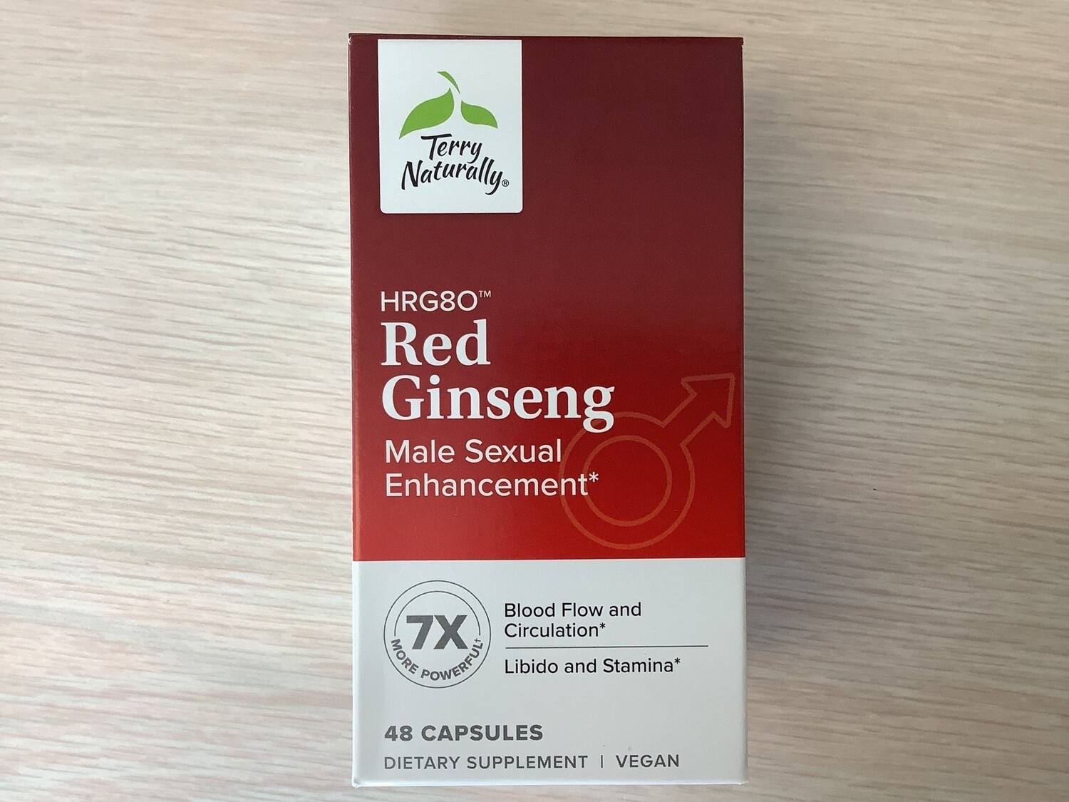 TERRY NATURALLY GINSENG RED HRG80 MALE SEXUAL ENHANCEMENT 48 caps