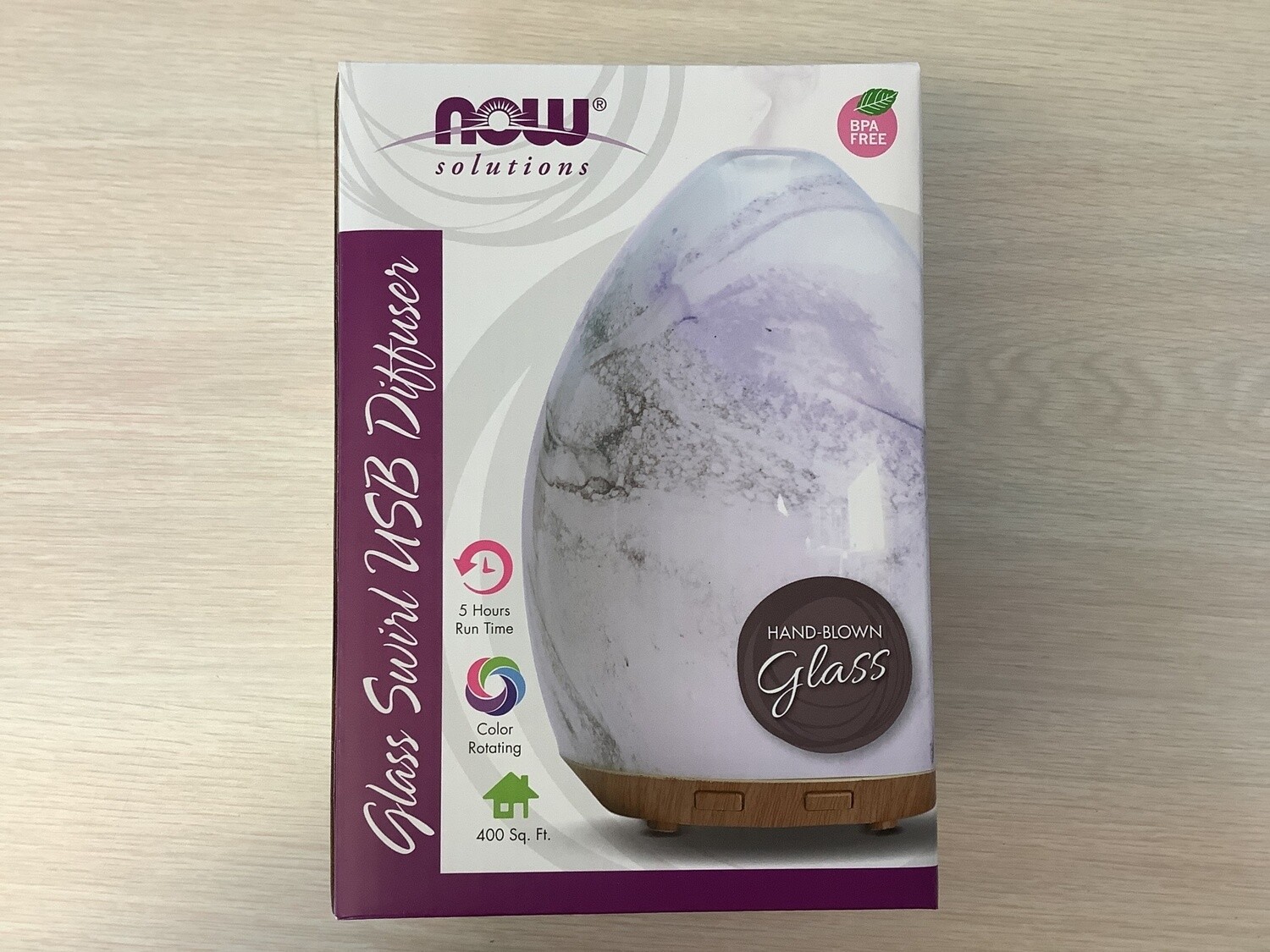 NOW GLASS SWIRL USB DIFFUSER