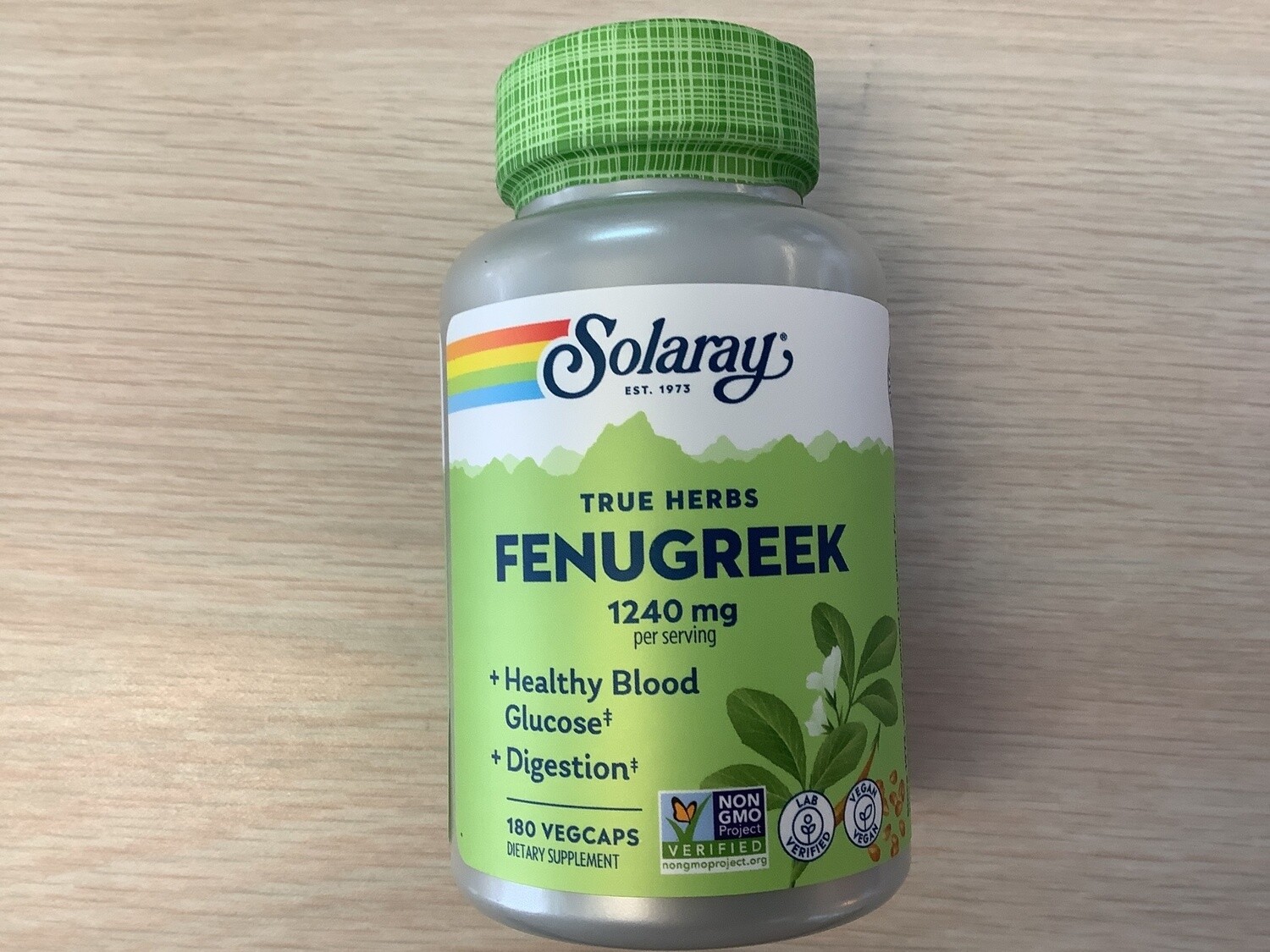 SOLARAY Fenugreek Seed, Veg Cap 620mg 180ct