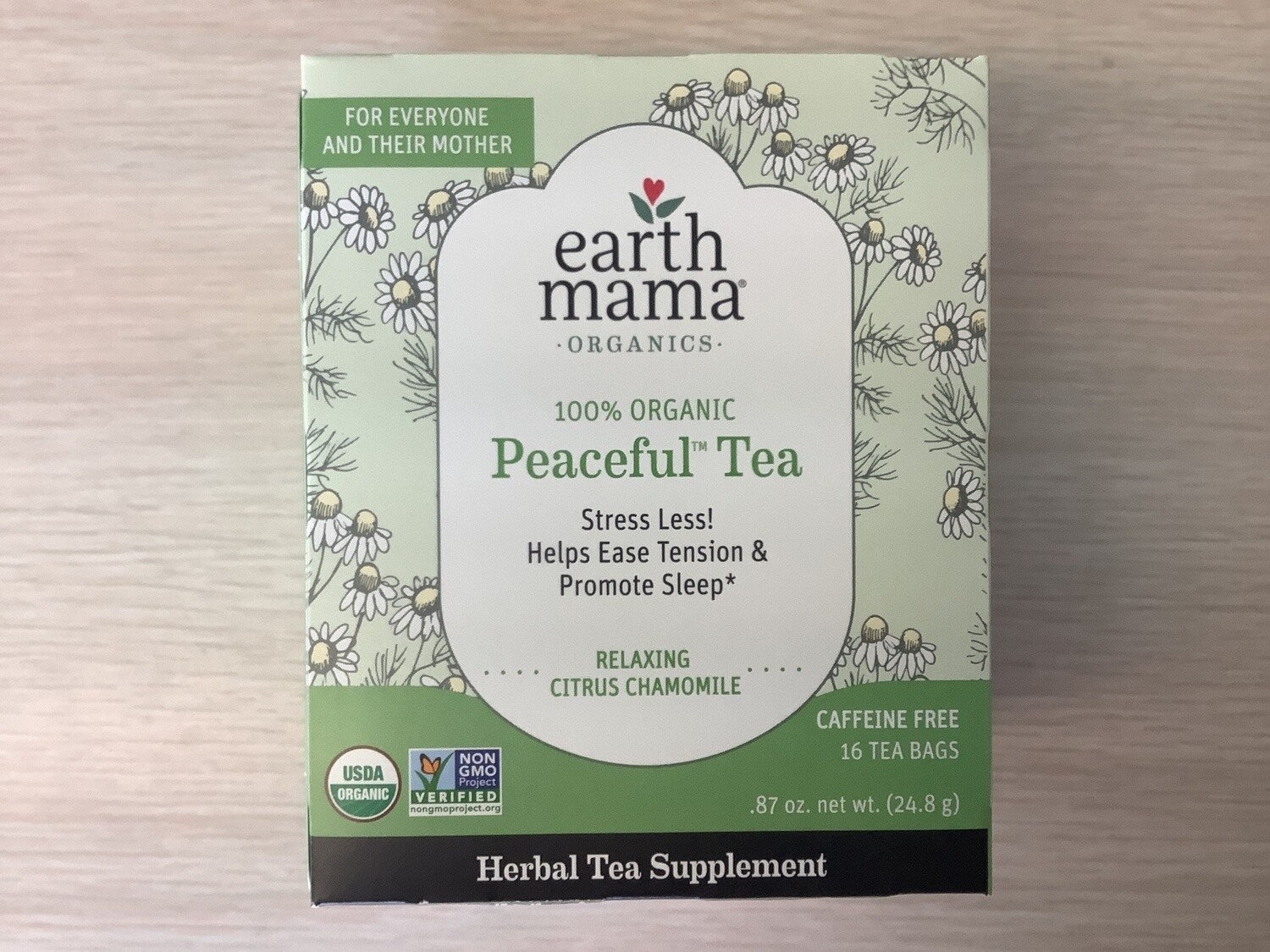 Earth Mama Angel Baby Pregnancy Peaceful Mama Tea 16 tea bags