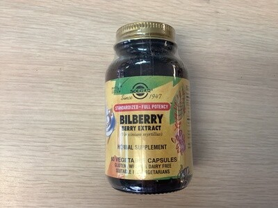 SOLGAR SFP Bilberry Berry Extract Vegetable Capsules 60