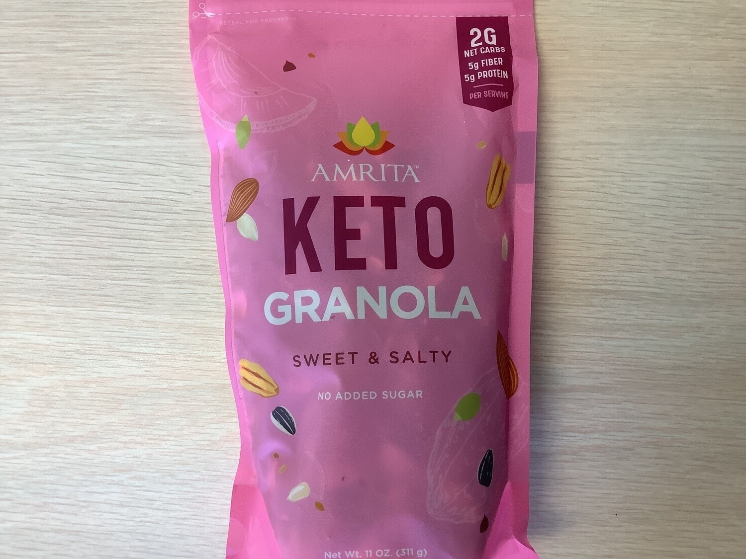 AMRITA KETO GRANOLA SWEET AND SALTY 11 Oz