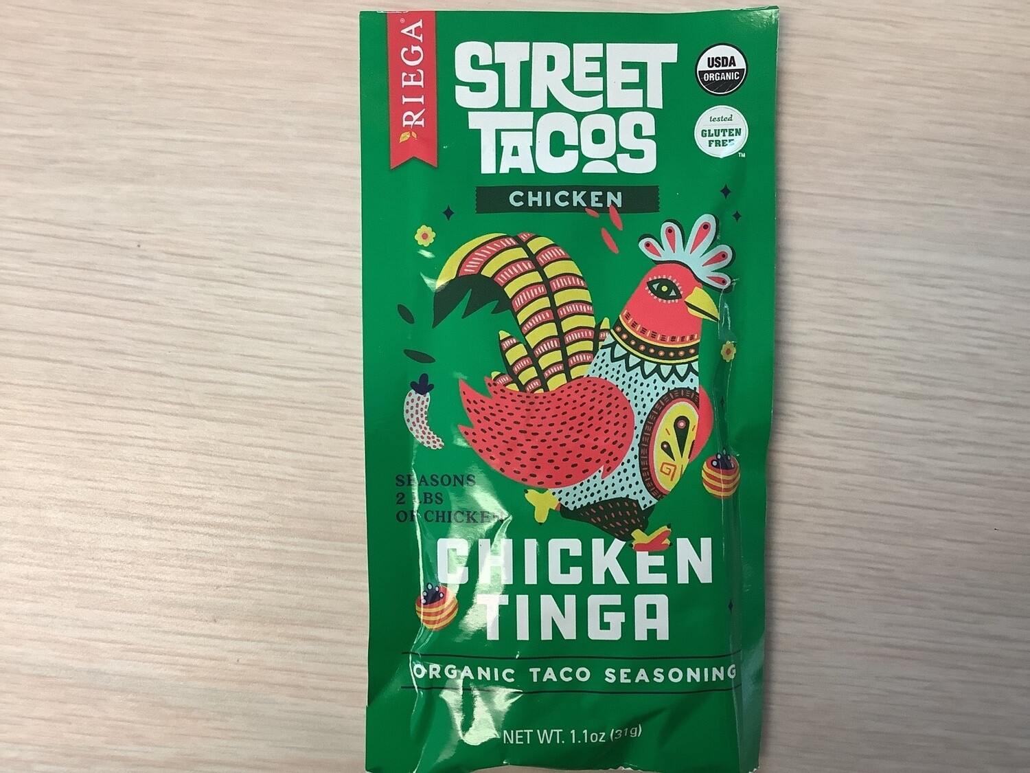 RIEGA TACO SEASONING CHICKEN TINGA ORGANIC 1.1 OZ