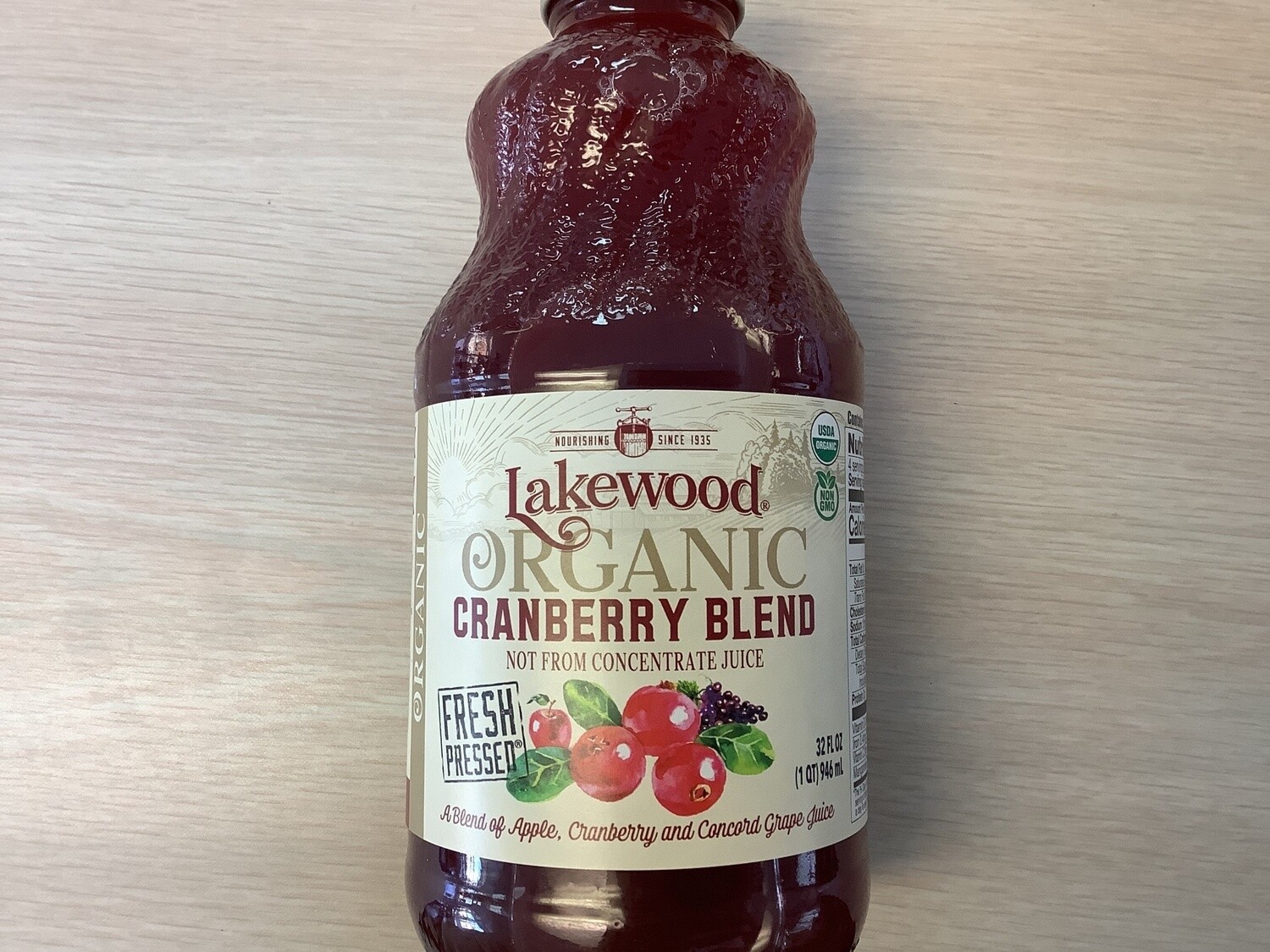 LAKEWOOD JUICE CRANBERRY BLEND ORGANIC 32 FO