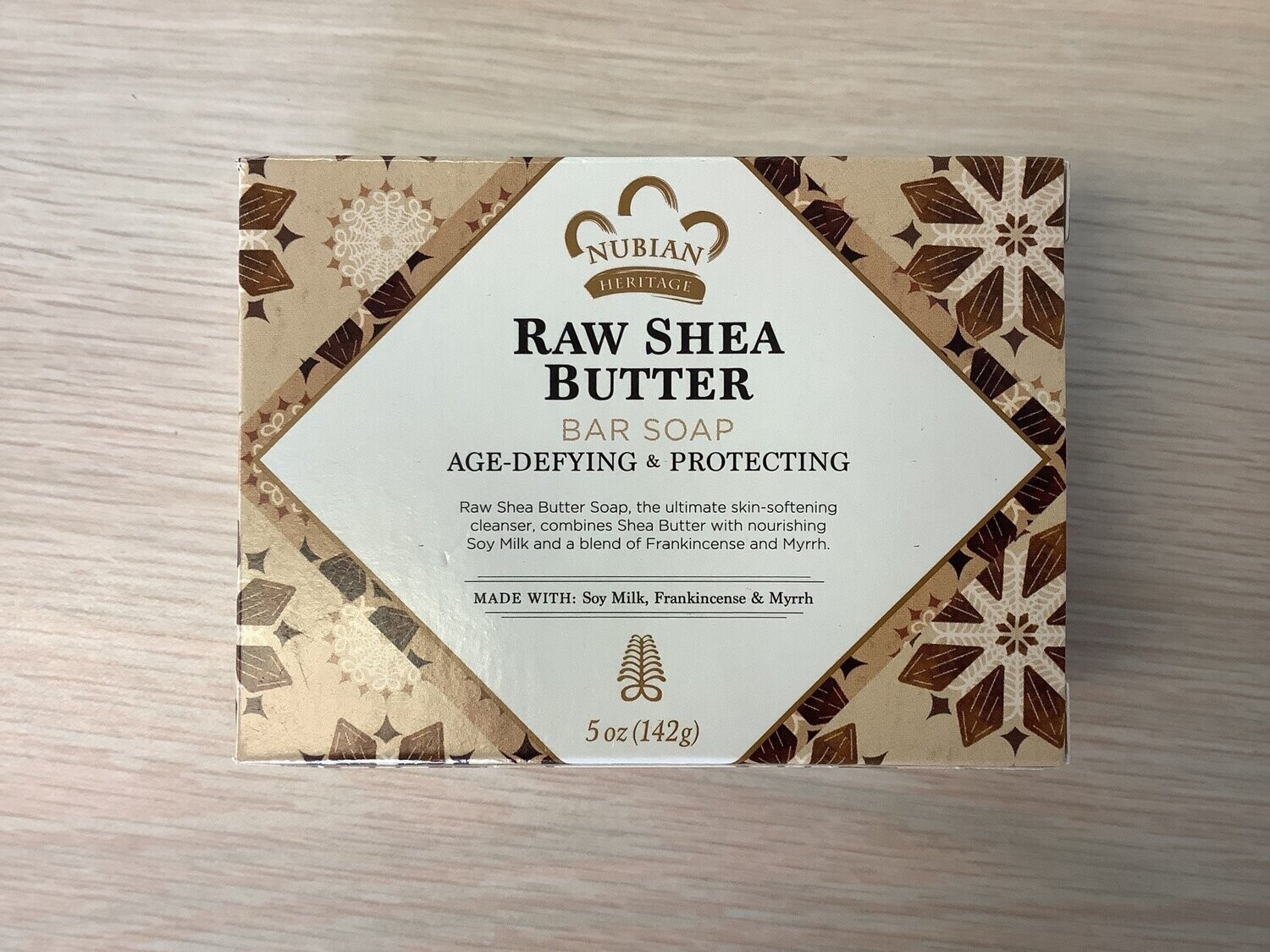 NUBIAN SOAP BAR RAW SHEA BUTTER 5 OZ