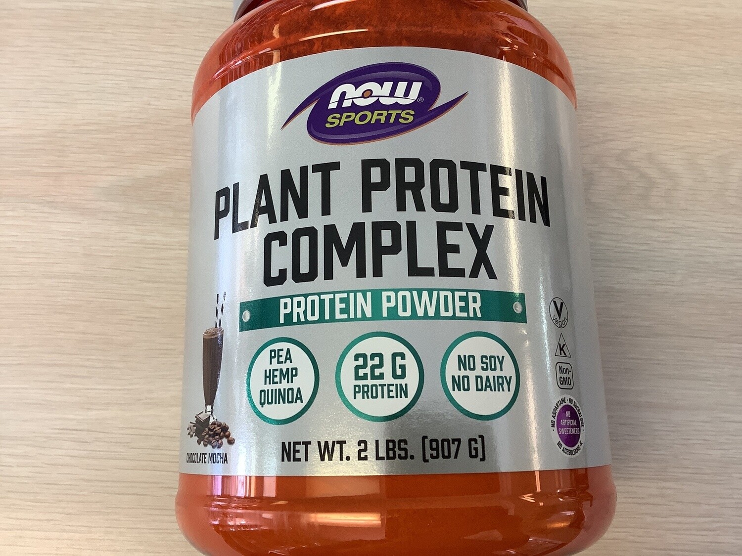 NOW PLANT PROTEIN COMPLEX- CHOCOLATE MOCHA FLAVOR 2 LBS
