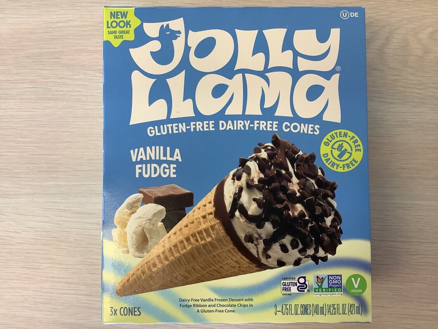 JOLLY LLAMA VANILLA CONE NON-DAIRY GLUTEN FREE 14.25 OZ