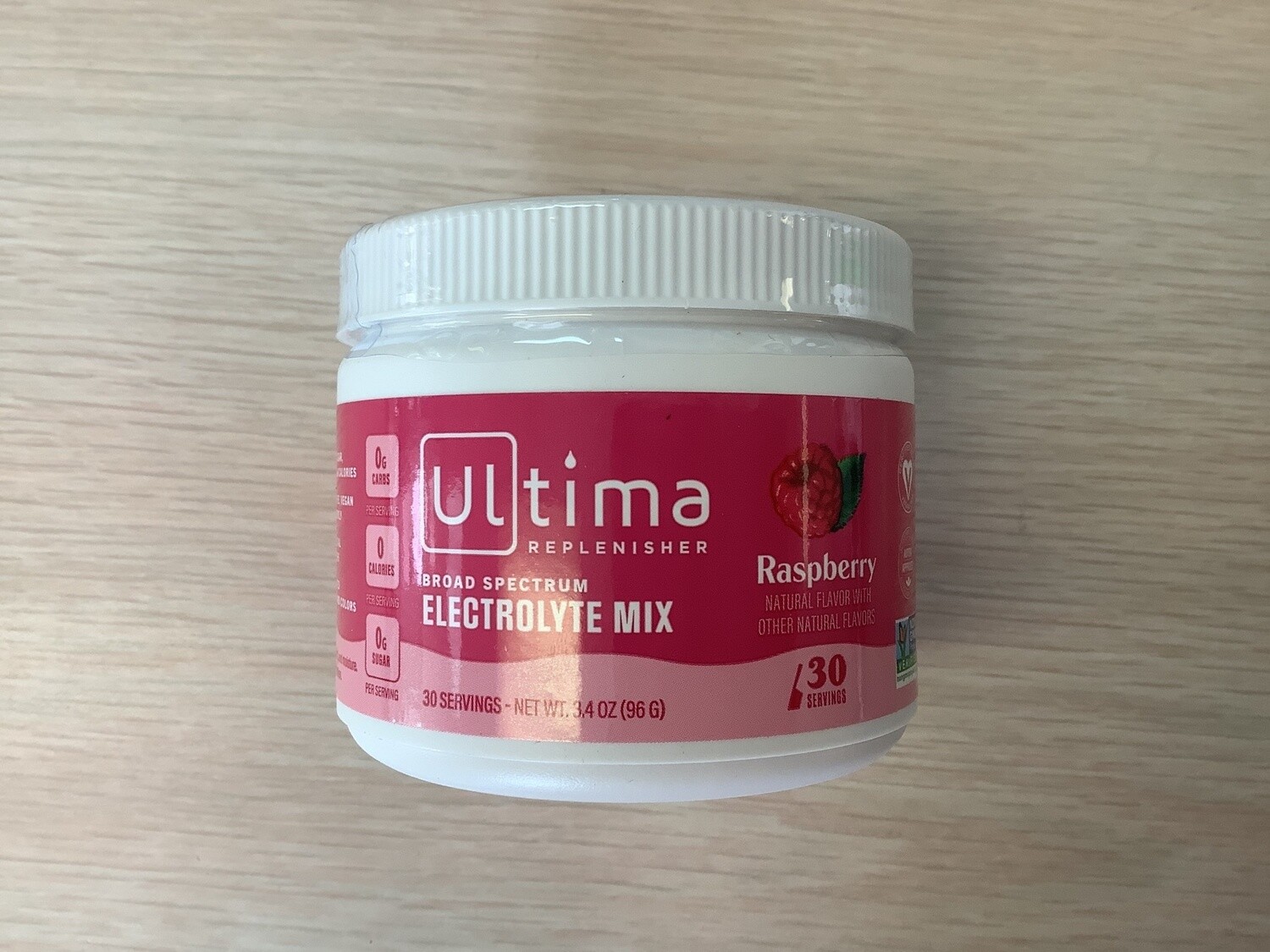 ULTIMA ELECTROLYTES RASPBERRY 3.6 OZ TUB (102 GM)