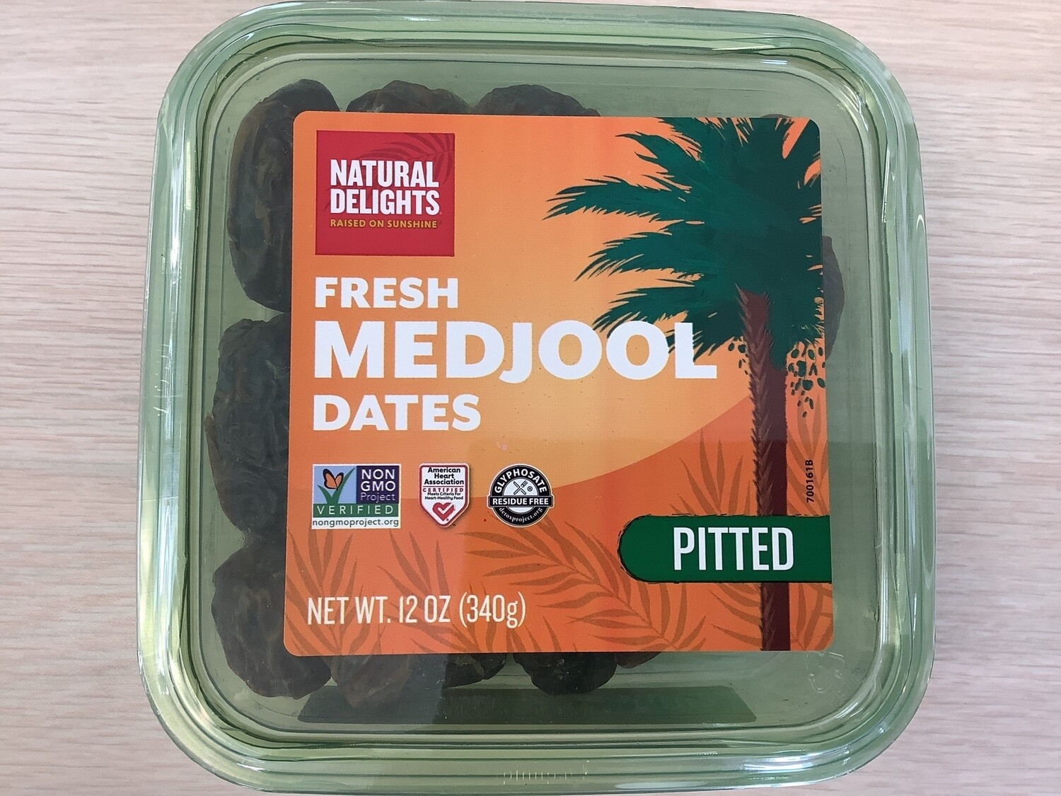 NATURAL DELIGHTS DATES MEDJOOL PITTED 12 OZ