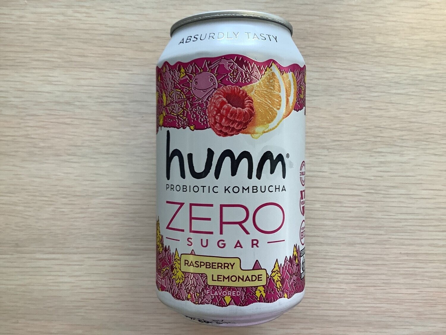 HUMM RASPBERRY LEMONADE ZERO KOMBUCHA