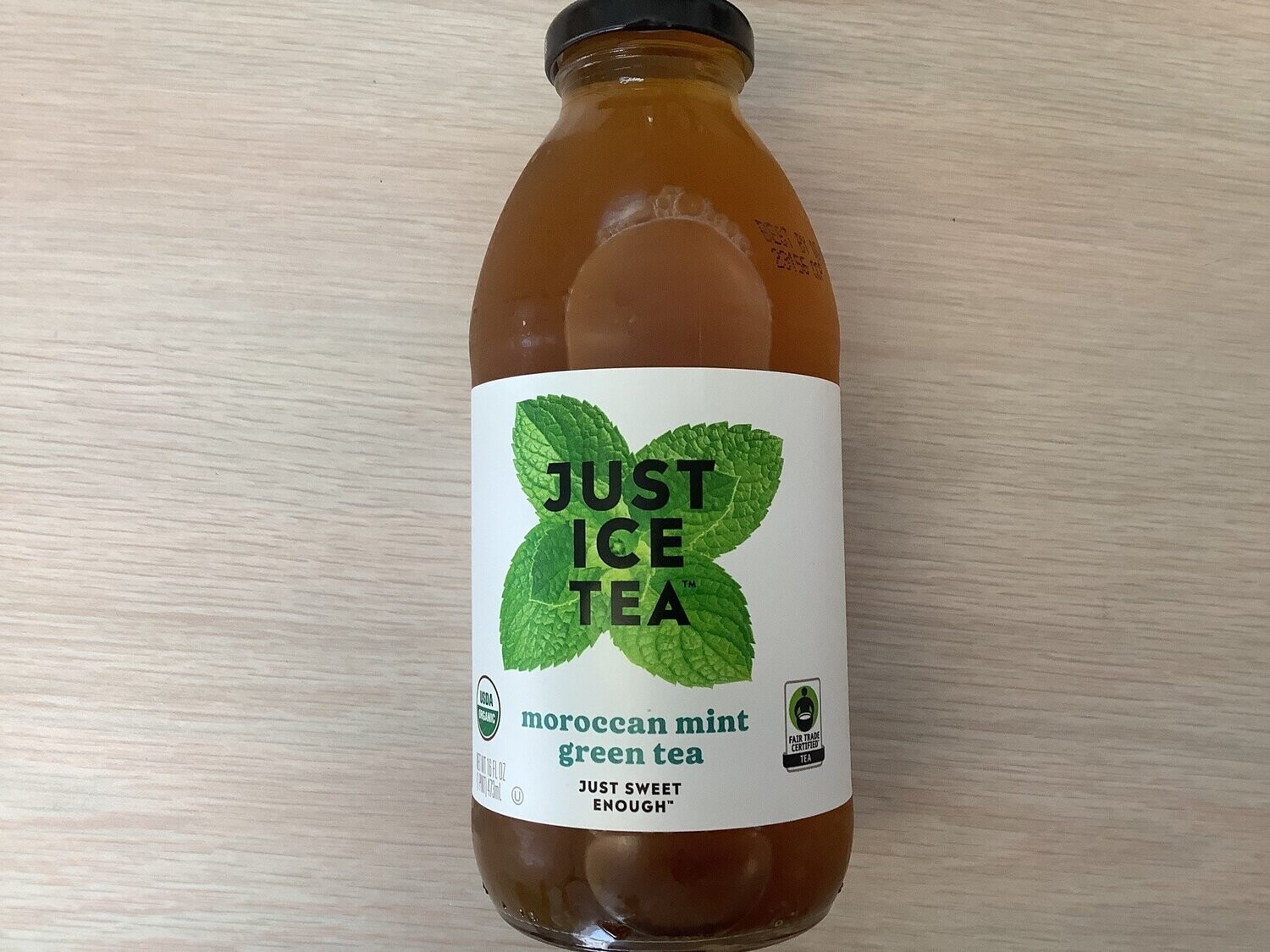 EAT THE CHANGE JUST ICE TEA MORROCCAN MINT ORGANIC 16 oz