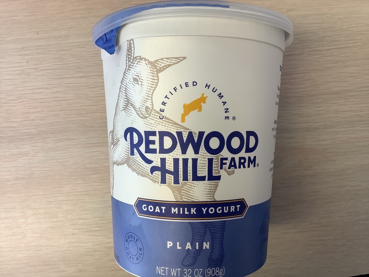 REDWOOD HILL YOGURT GOAT MILK PLAIN 32 OZ single