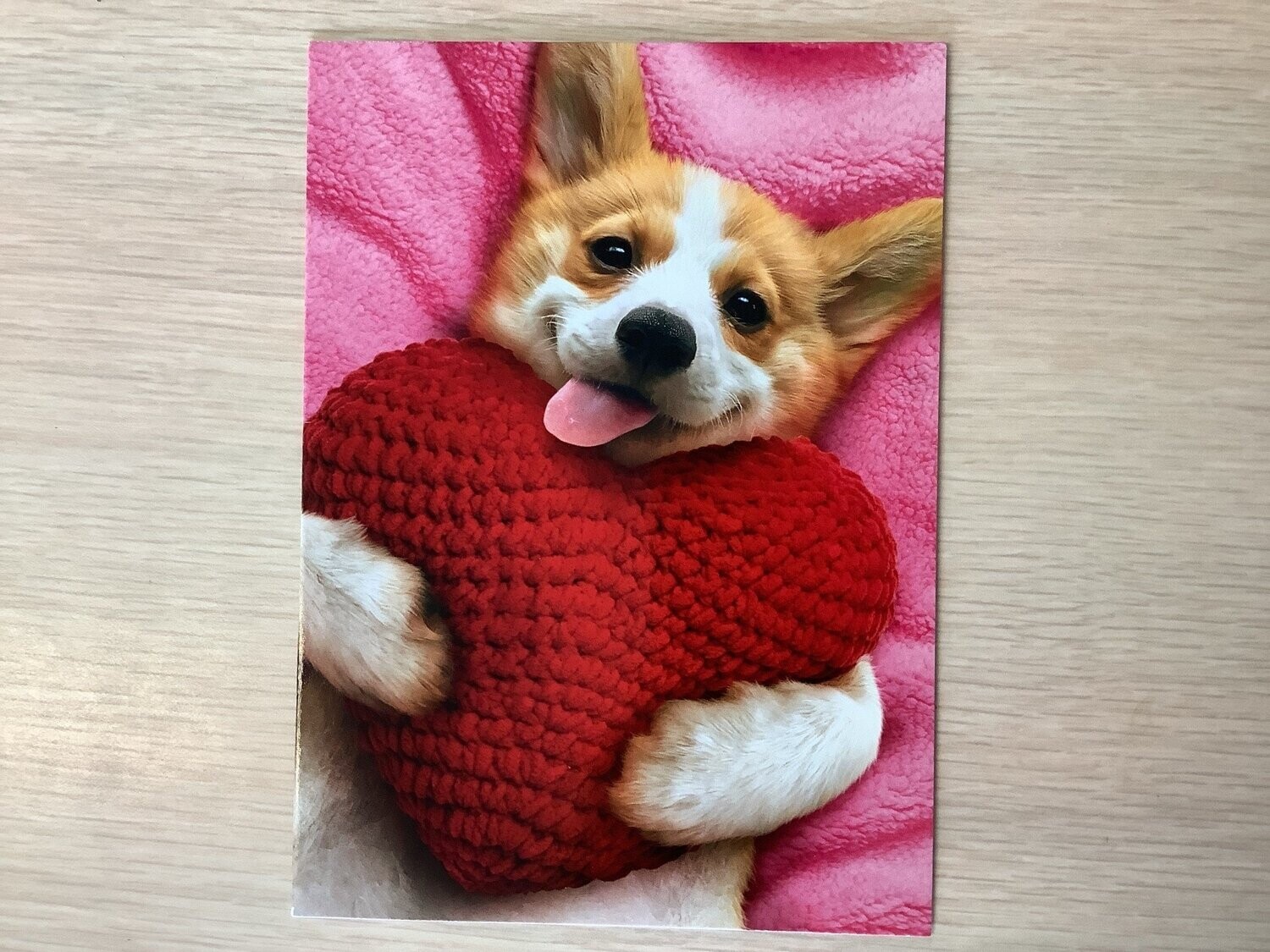 AVANTI HOLIDAY CORGI HEART VALENTINES DAY CARD