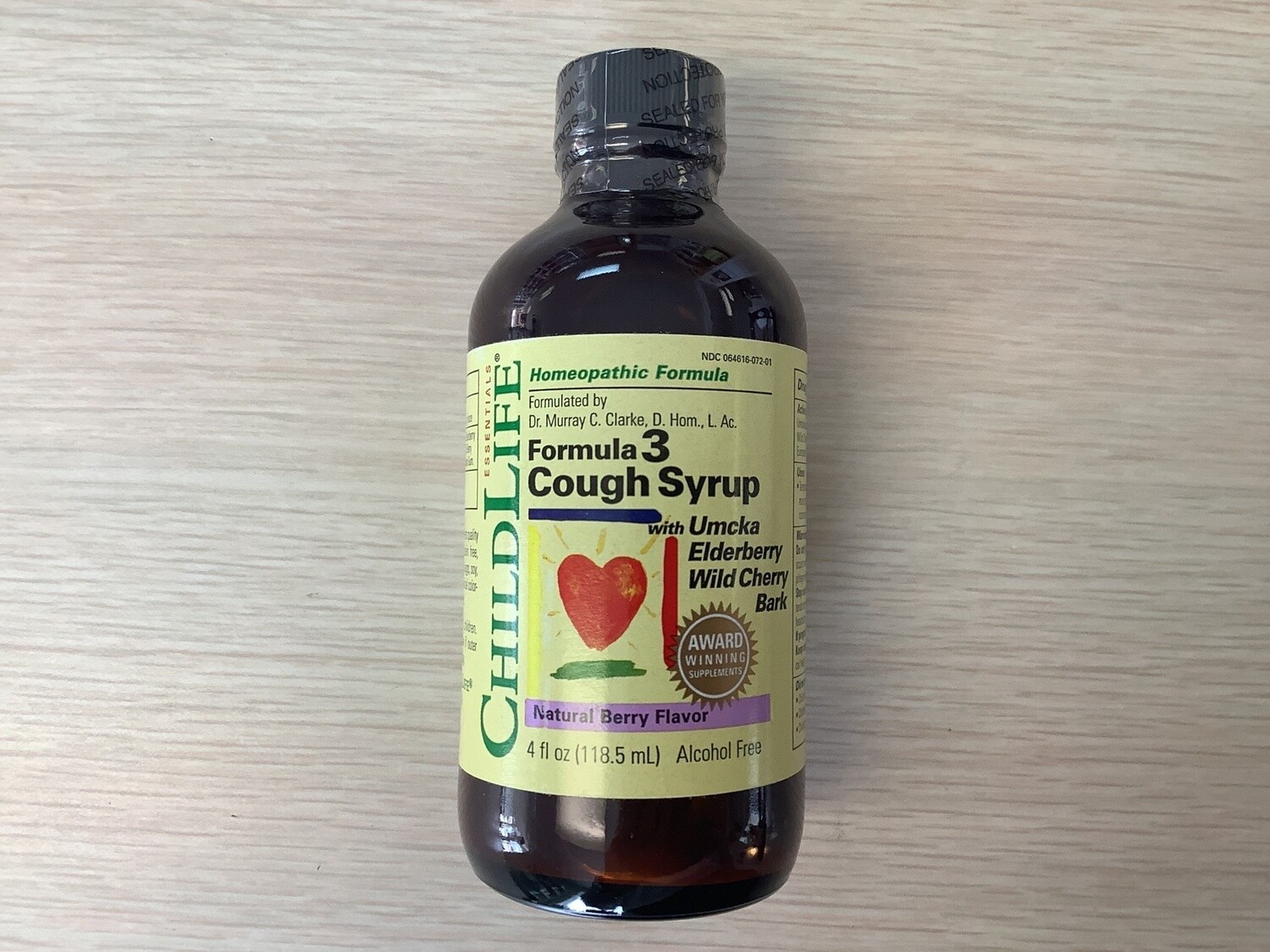 CHILDLIFE ESSENTIALS FORMULA 3 COUGH SYRUP 4 OZ