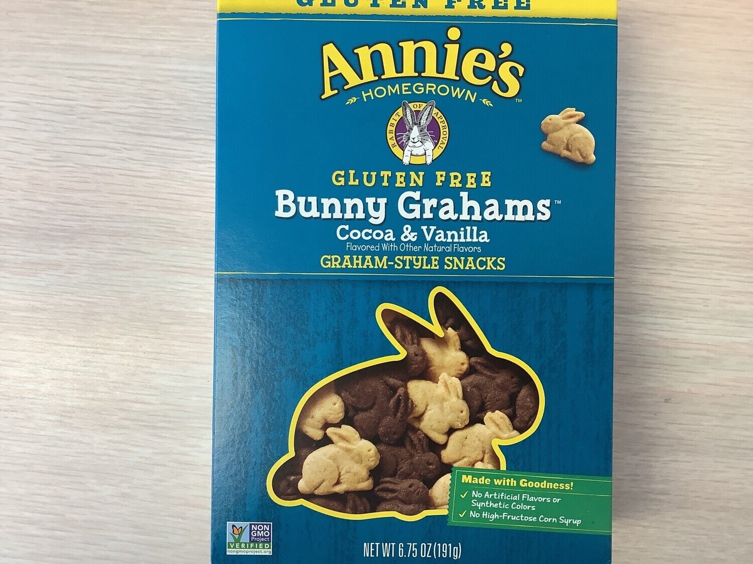 ANNIES COOKIE GLUTEN FREE BUNNY COCOA VANILLA 6.75 OZ