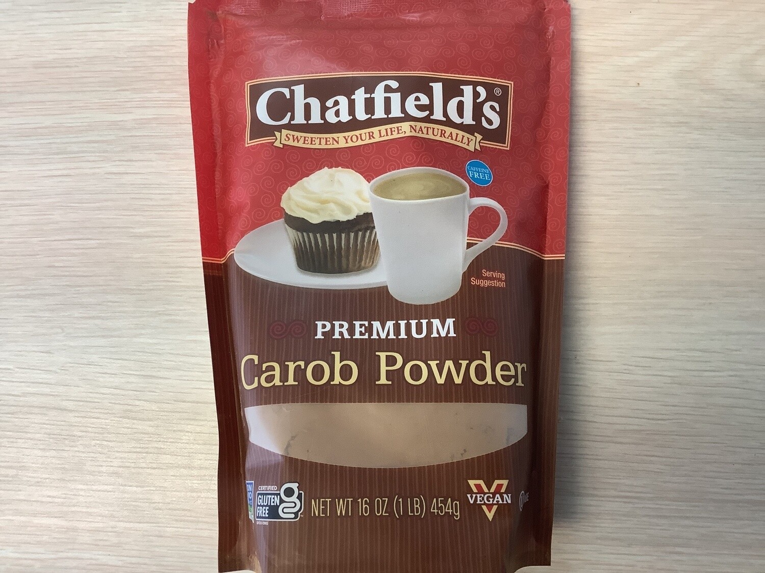 CHATFIELDS CAROB POWDER POUCH 16 OZ