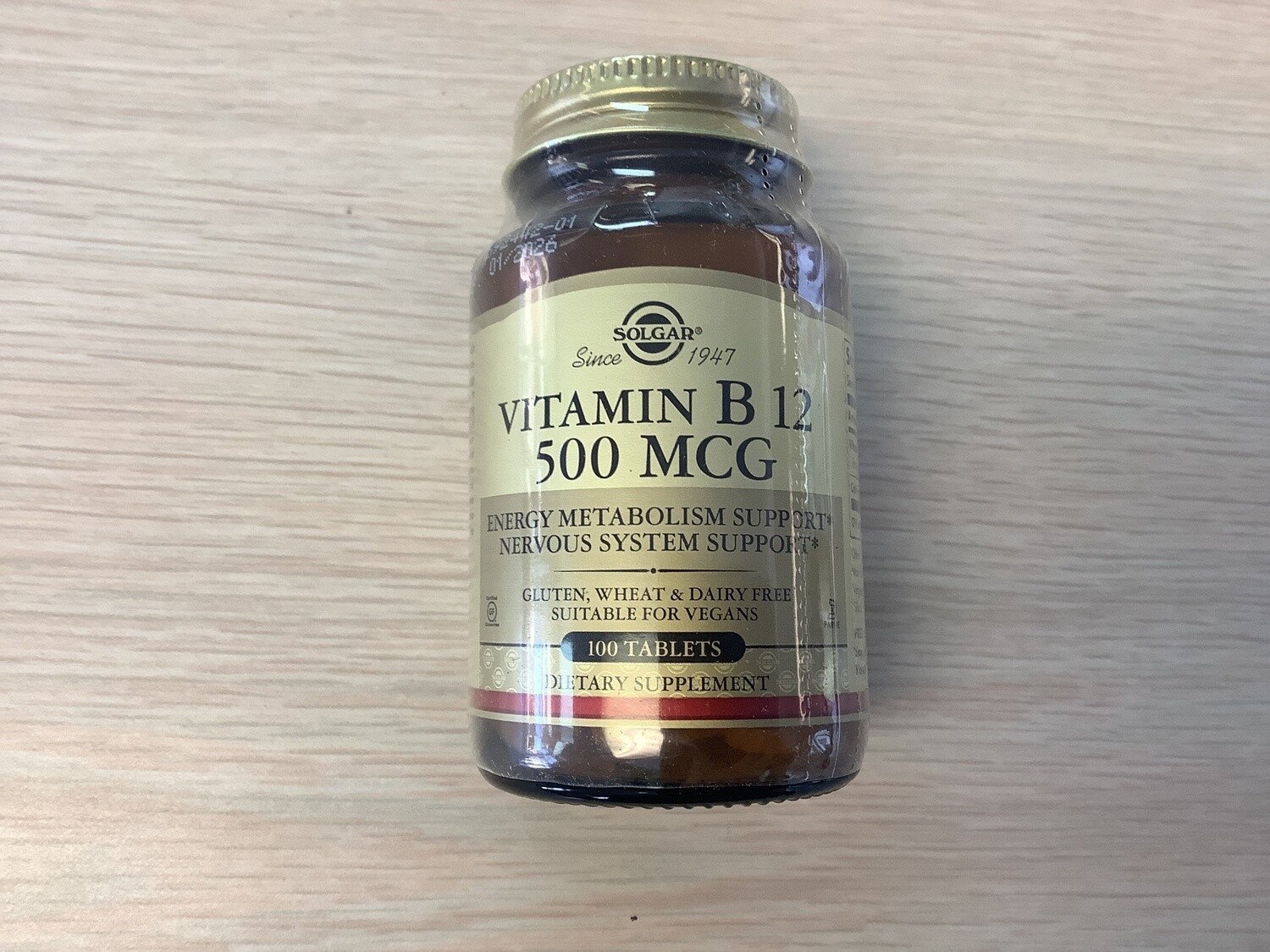 SOLGAR Vitamin B-12 500 mcg Tablets  100