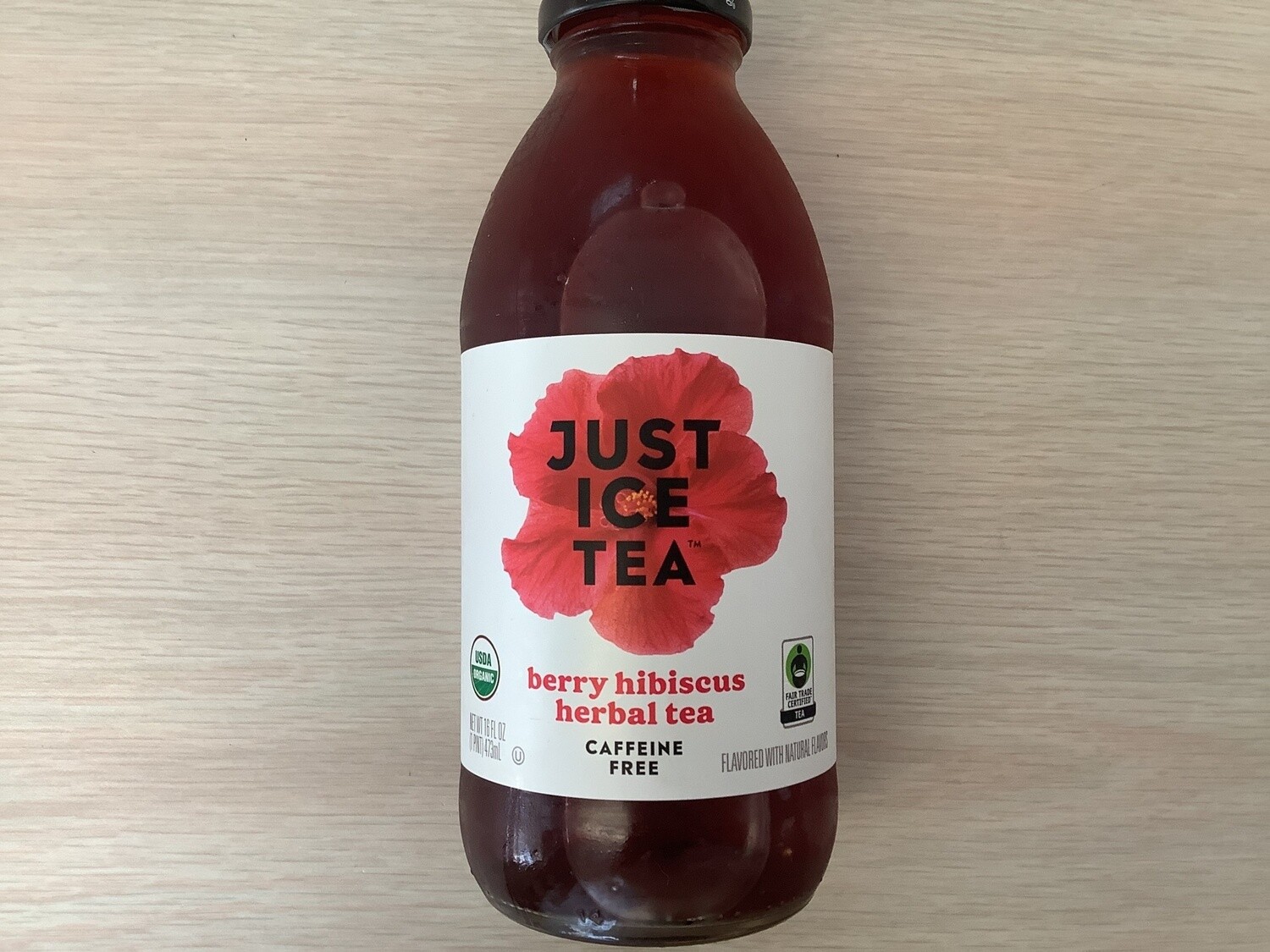 EAT THE CHANGE JUST ICE TEA HIBISCUS BERRY ORGANIC 16 oz