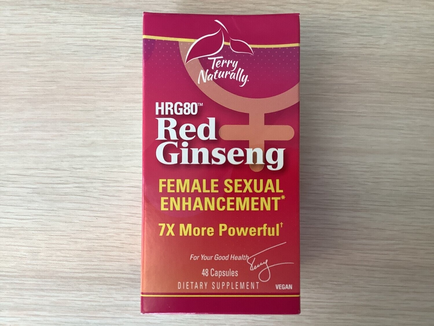 TERRY NATURALLY GINSENG RED HRG80 FEMALE SEXUAL ENHANCEMENT 48 caps