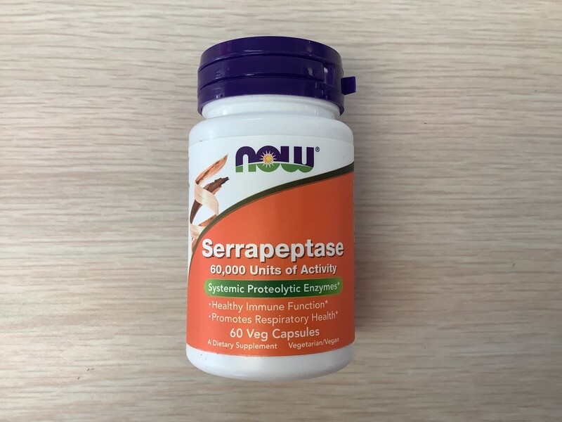 NOW SERRAPEPTASE 60 VEG CAPSULES