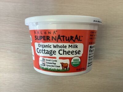 KALONA COTTAGE CHEESE 4% ORGANIC 16 OZ