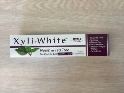 NOW XYLIWHITE NEEM &amp; TEA TREE TOOTHPASTE 6.4 OZ