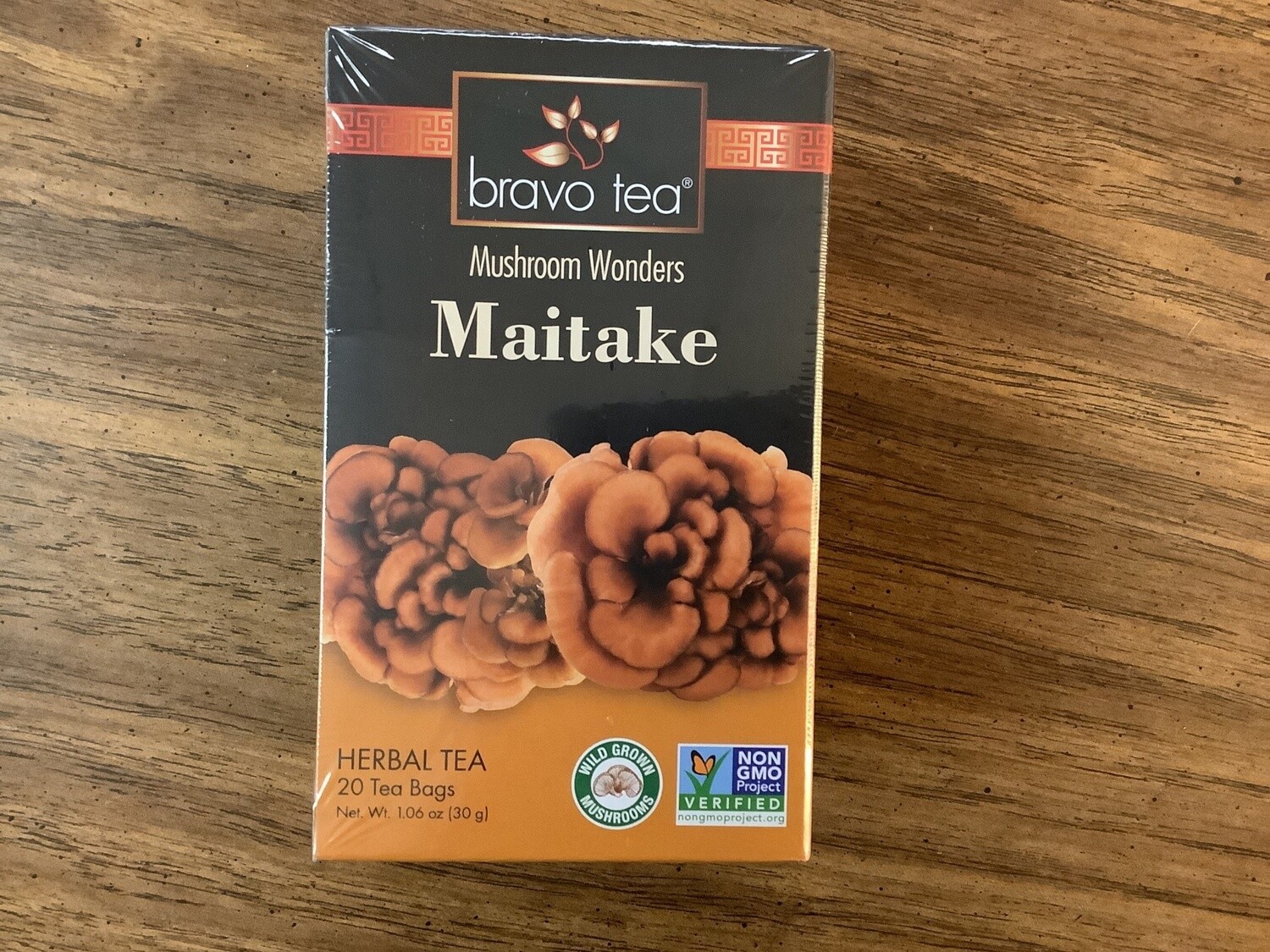 BRAVO TEA MAITAKE MUSHROOM WONDERS TEA NONGMO 20 BAGS