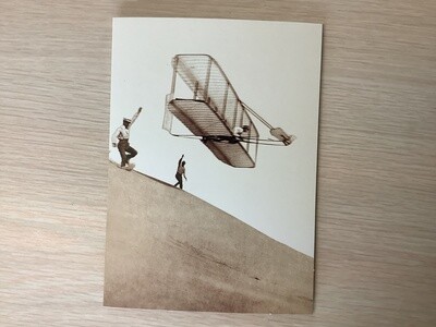 AVANTI AMERICA WILBUR WRIGHT ON GLIDER BIRTHDAY CARD