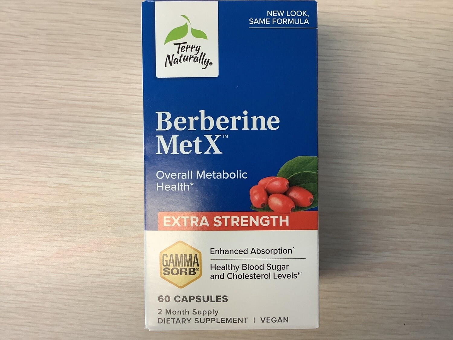 TERRY NATURALLY BERBERINE MetX EXTRA STRENGTH 60 SOFTGELS