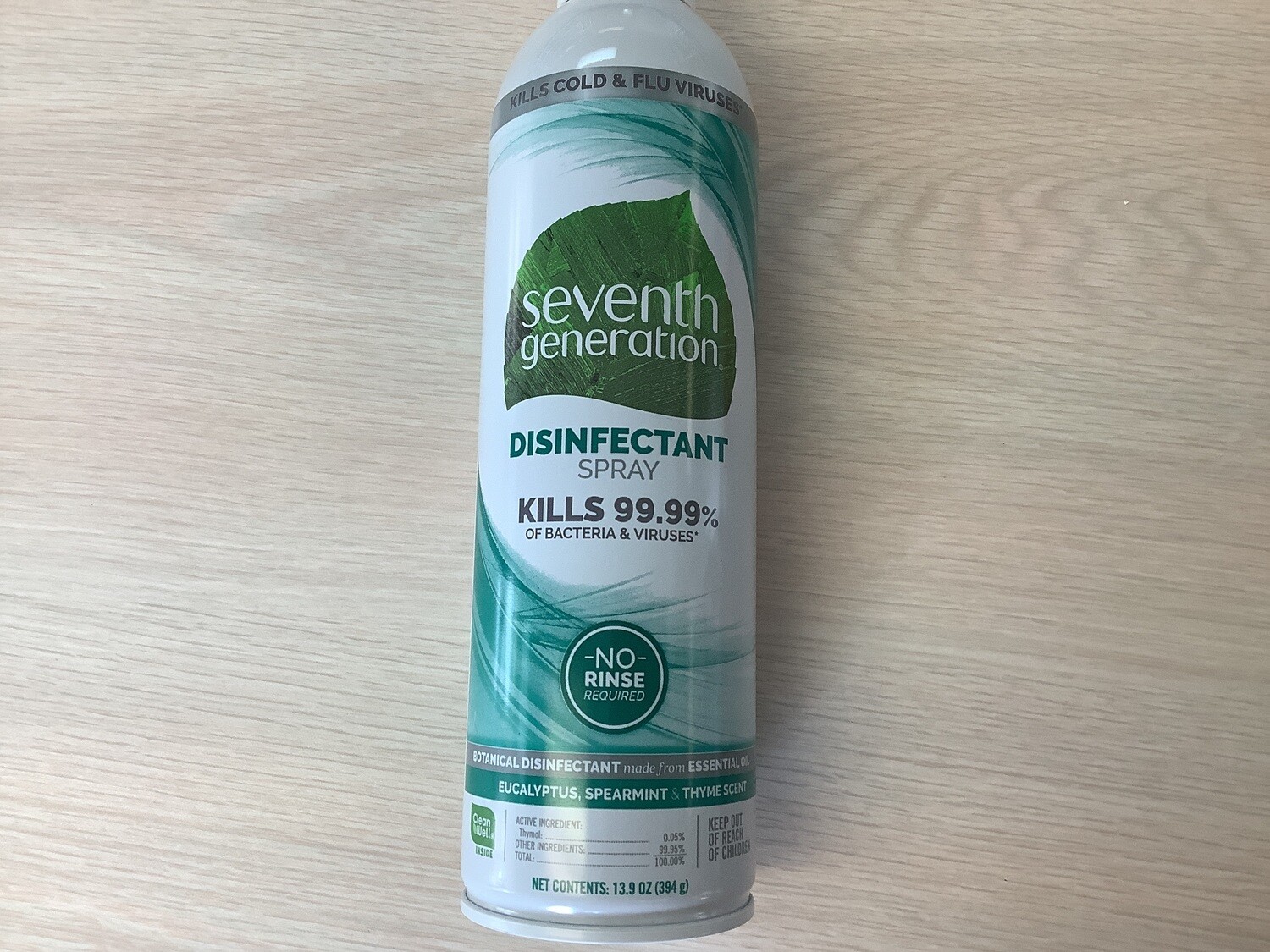 SEVENTH GENERATION Disinfectant Spray Eucalyptus SpearmintThyme13.9o