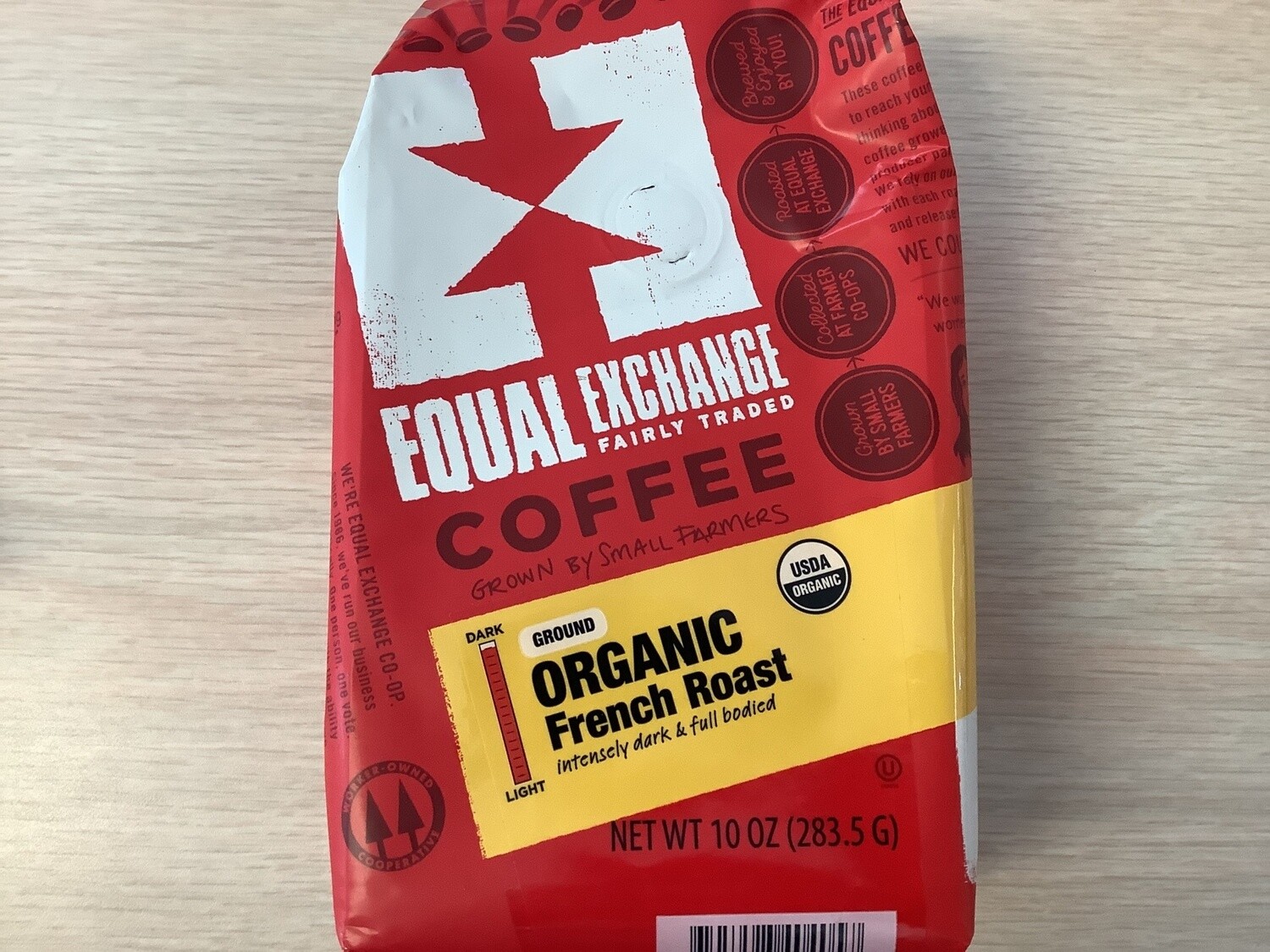 EQUAL EXCHANGE ORGANIC FRENCH ROAST GROUND 12 oz