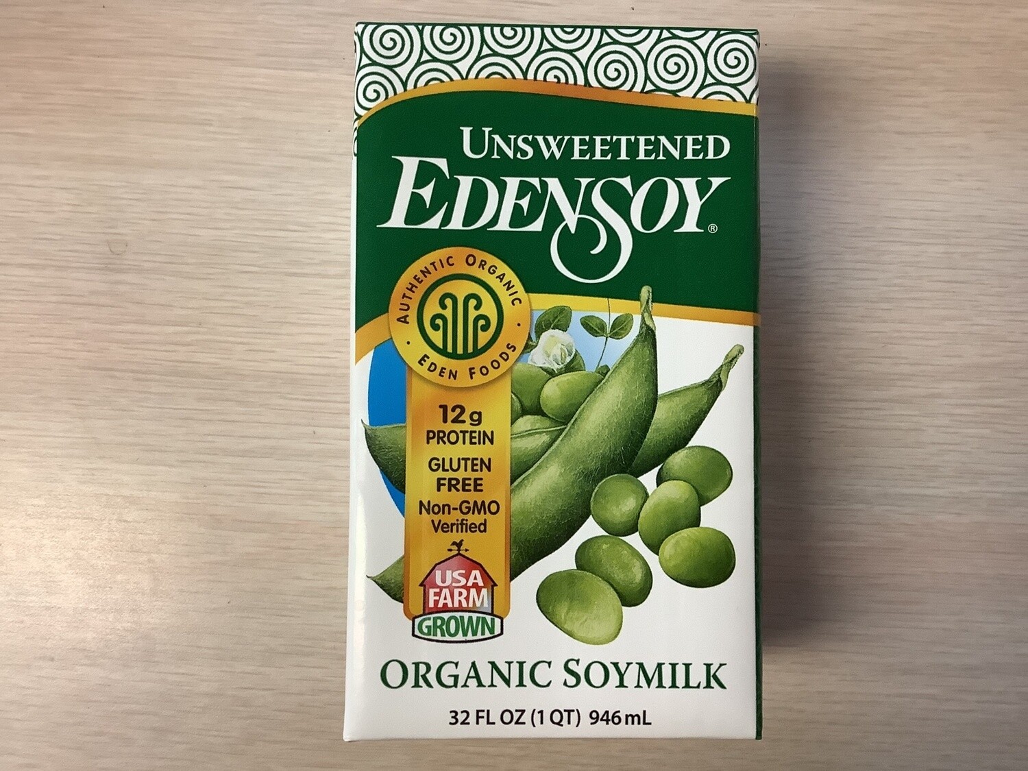 EDEN FOODS EDENSOY SOY MILK ORGANIC UNSWEETENED 32 OZ single