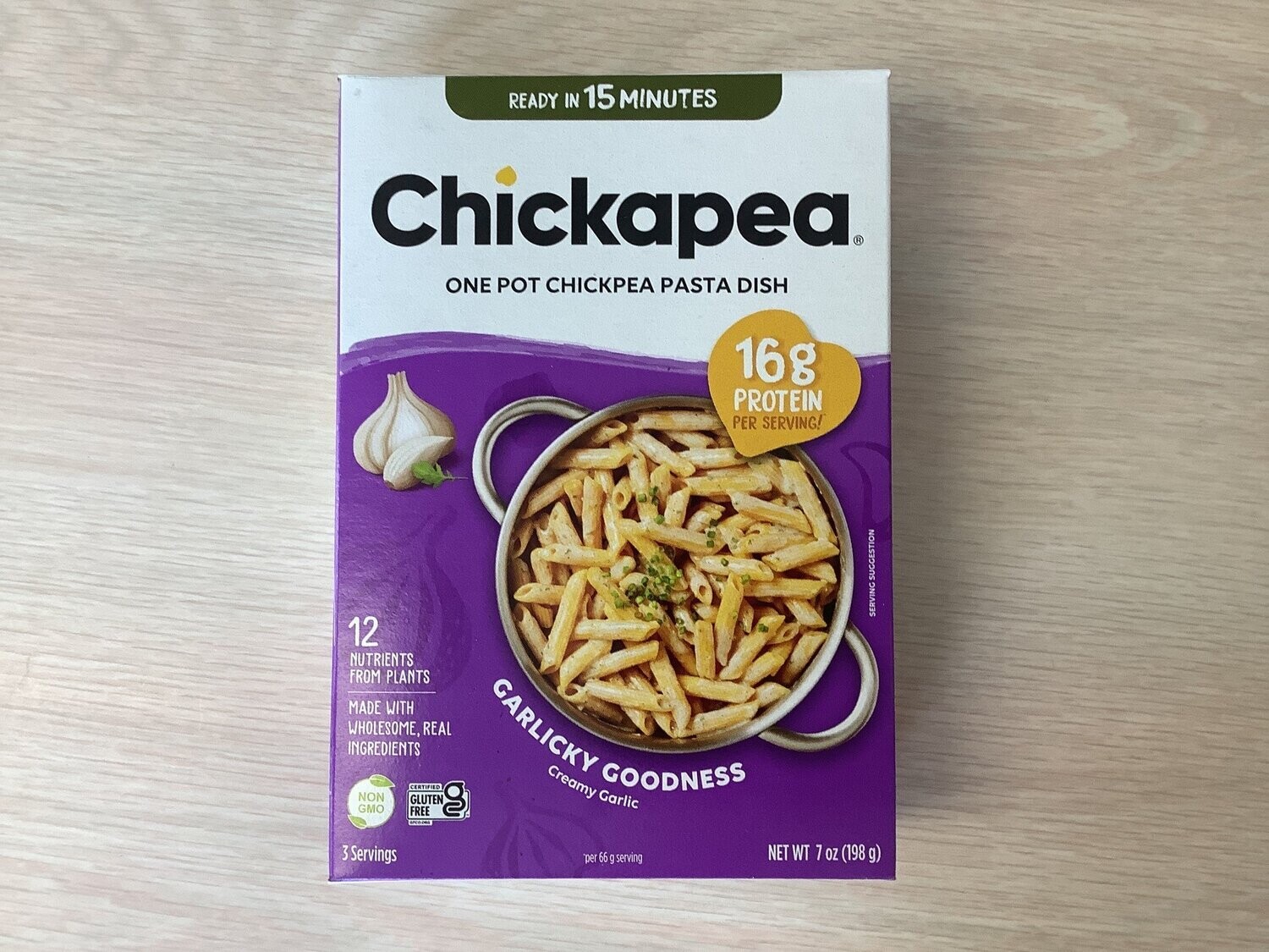 CHICKAPEA PASTA DISH CREAMY GARLIC 7 OZ