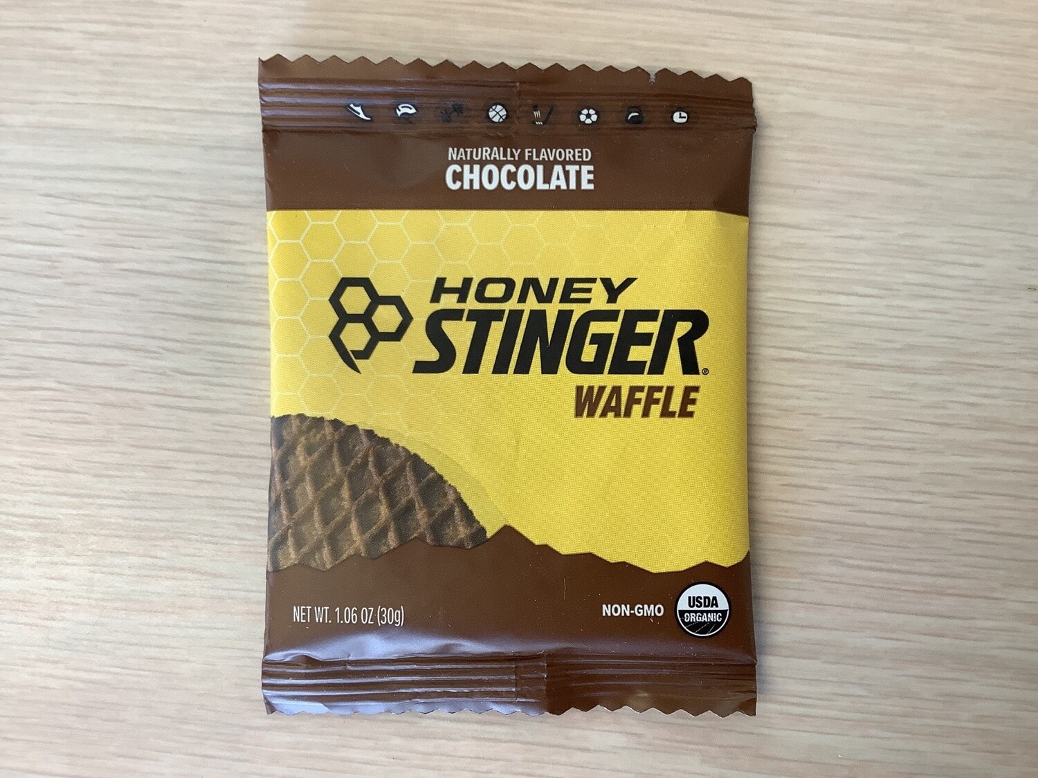 HONEY STINGER ENERGY WAFFLES CHOCOLATE ORGANIC single