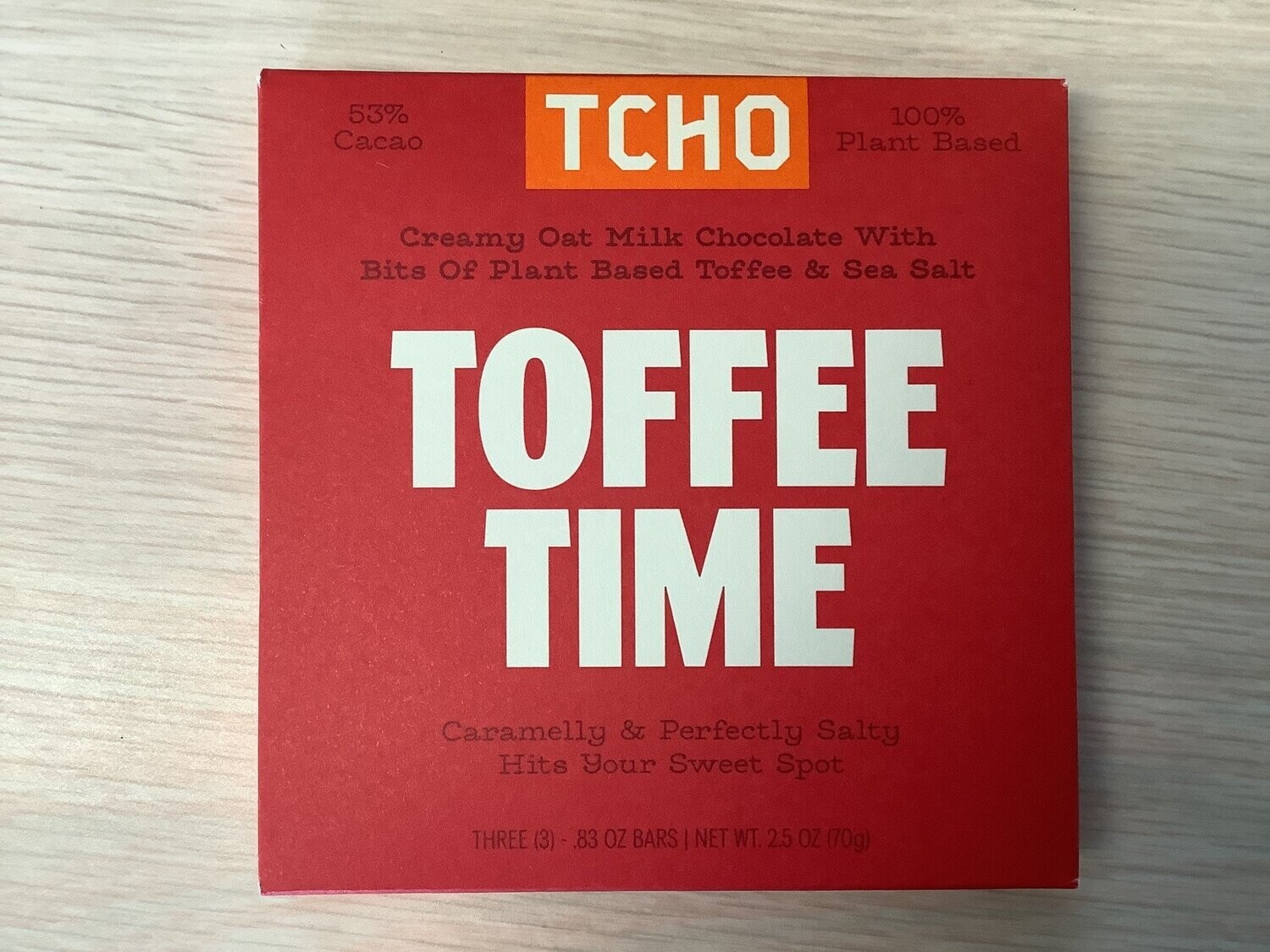 TCHO CHOCOLATE BAR TOFFEE TIME 2.5 OZ