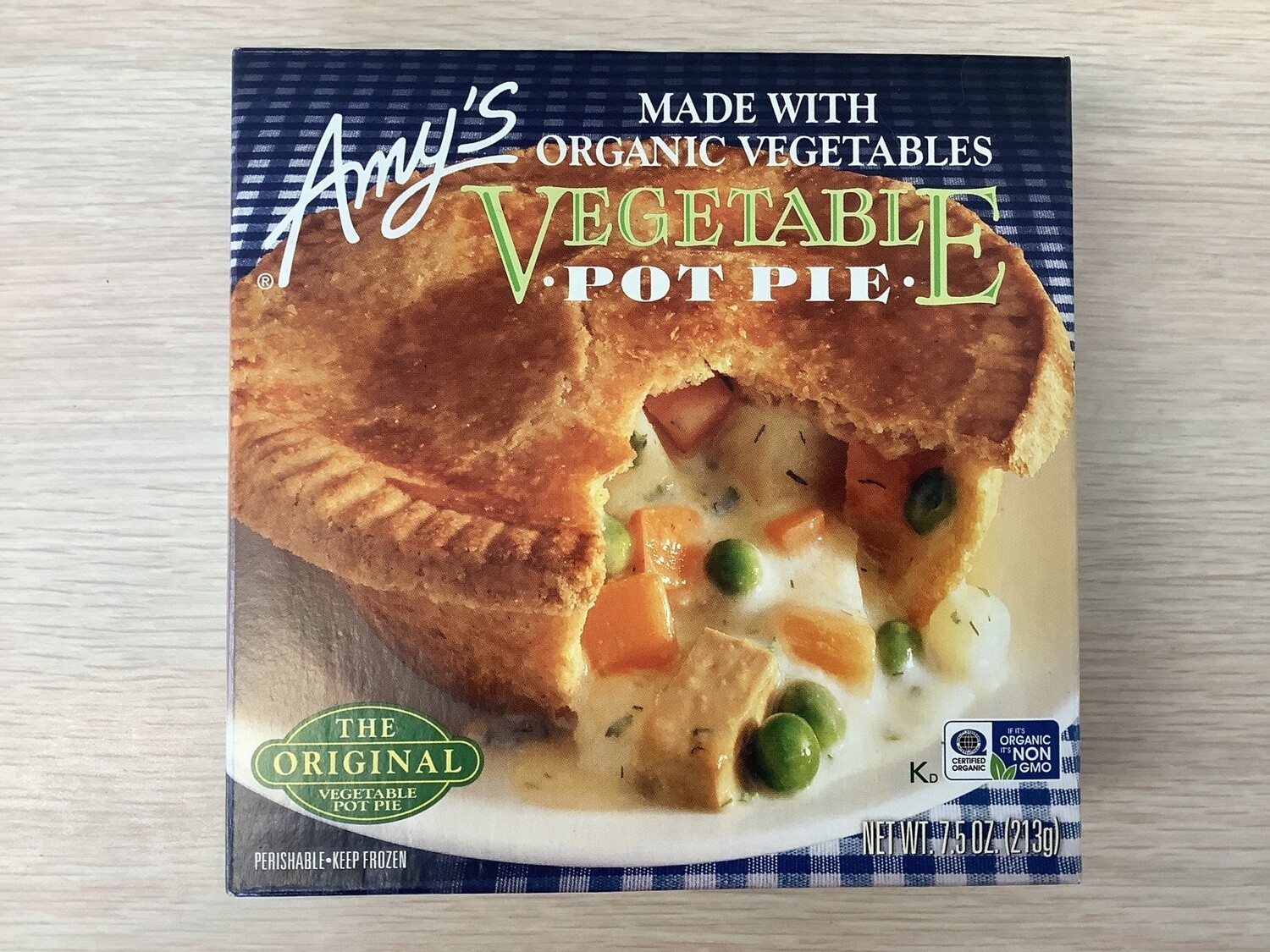 AMYS POT PIE VEGETABLE ORGANIC VEGETABLES 7.5 OZ