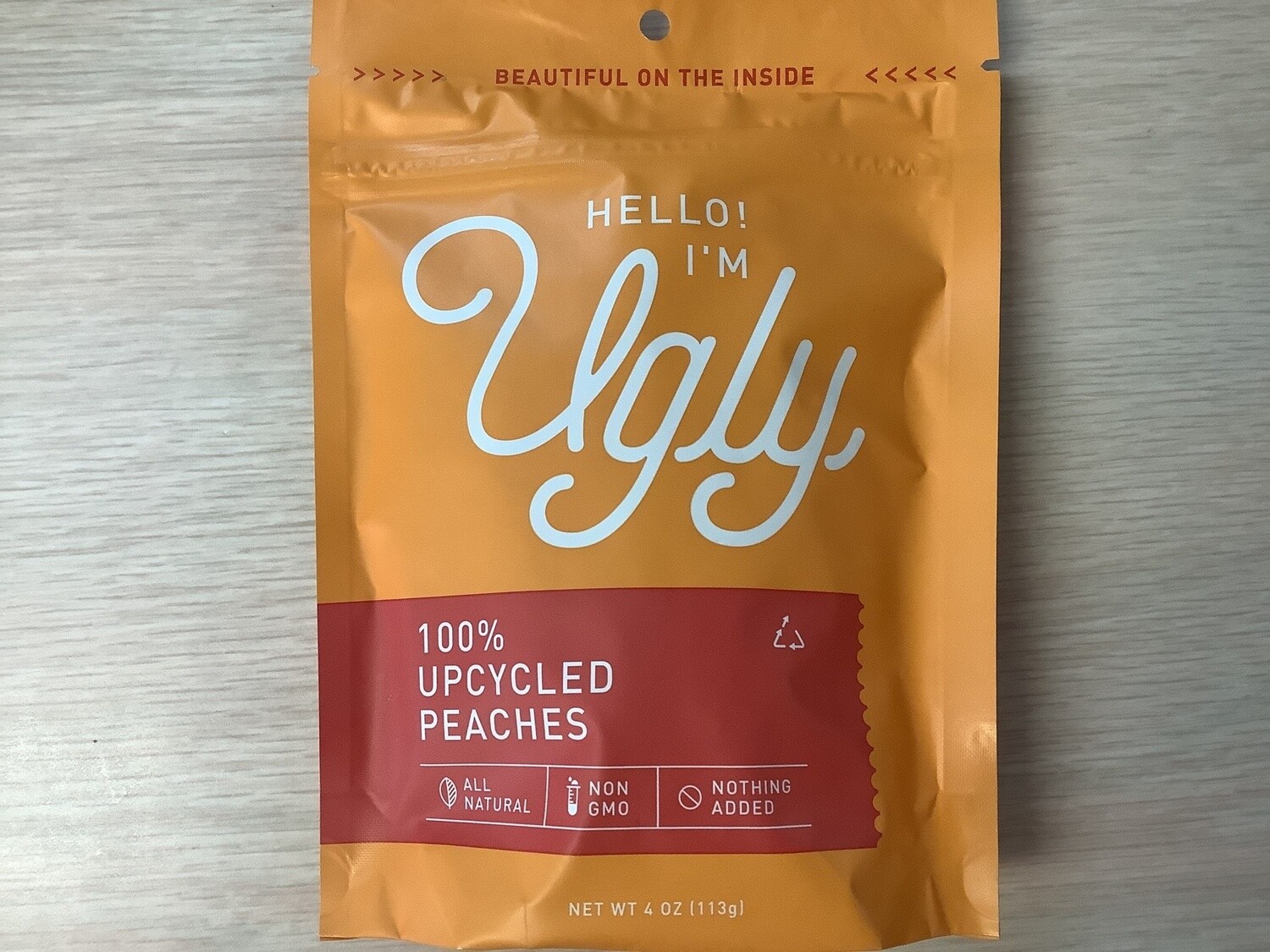 HELLO IM UGLY DRIED DICED PEACHES 4 oz