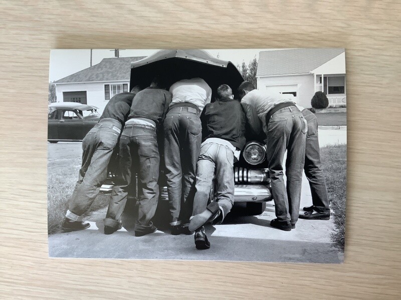 AVANTI AMERICA BOYS UNDER HOOD OF CAR BIRTHDAY CARD