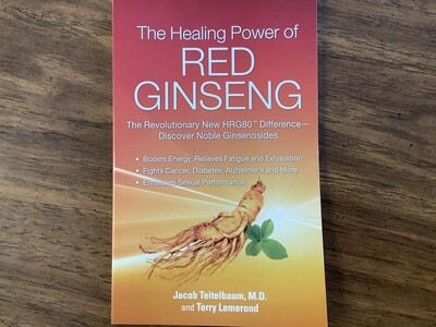 TTN THE HEALING POWER OF RED GINSENG Book By Jacob Teitelbaum, MD &amp; Terry Lemerond