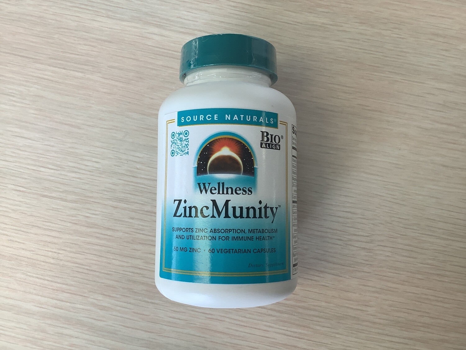 SOURCE NATURALS Wellness ZincMunity 60 Vegitarian Capsules