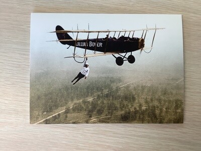 AVANTI AMERICA LILLIAN BOYER HANGING FROM PLANE ENCOURAGEMENT CARD