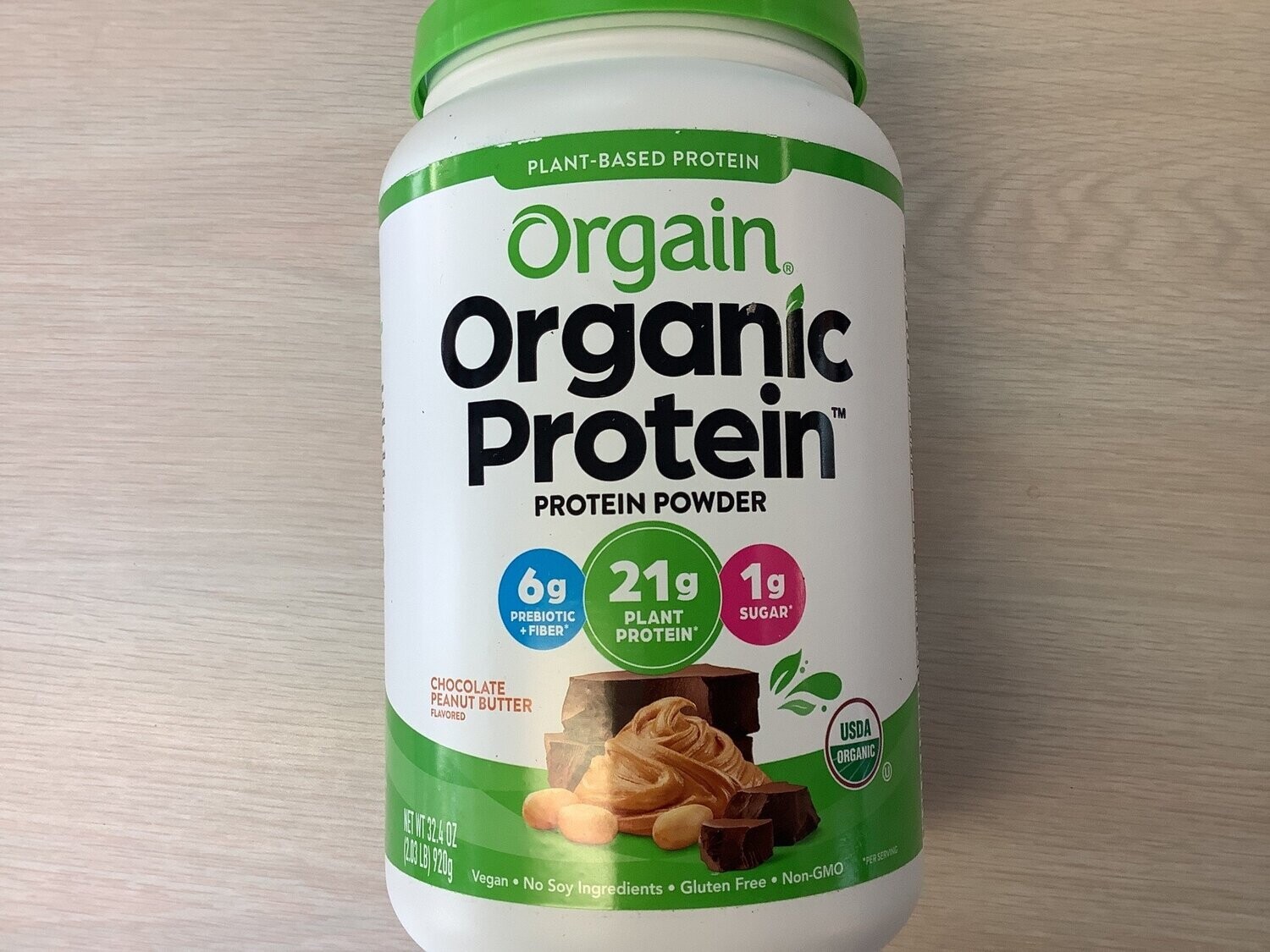 ORGAIN ORGANIC PLANT PROTEIN POWDER CHOCOLATE PEANUT BUTTER 2.03 LB