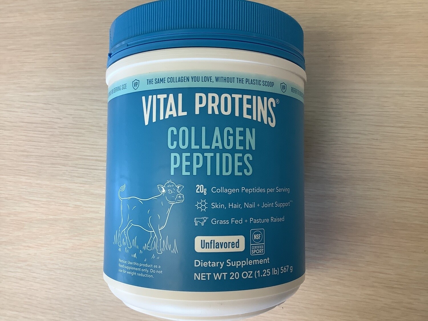 VITAL PROTEINS COLLAGEN PEPTIDES UNFLAVORED 20 OZ